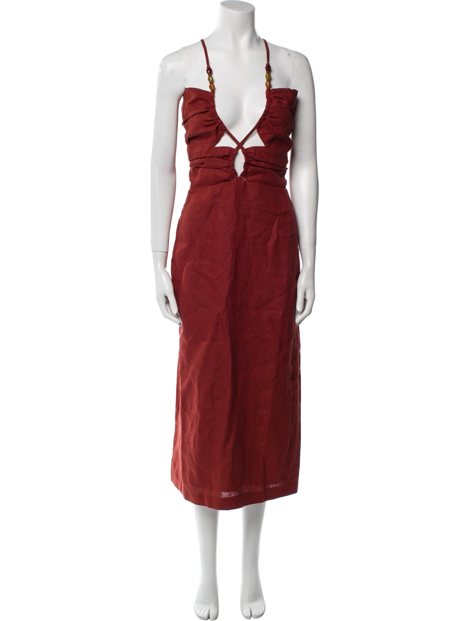 Sézane Linen Midi Length Dress w/ Tags