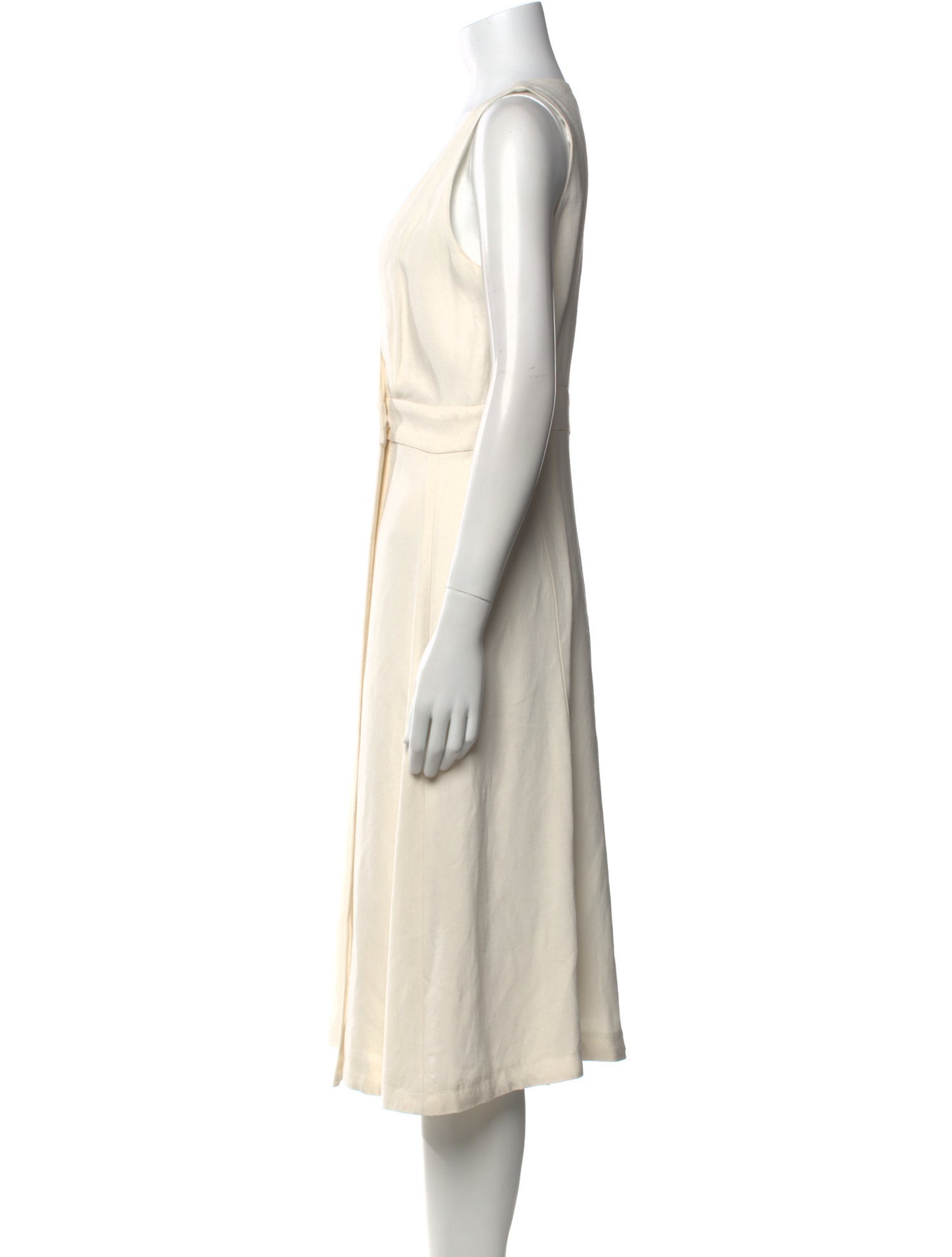 Sézane V-Neck Midi Length Dress