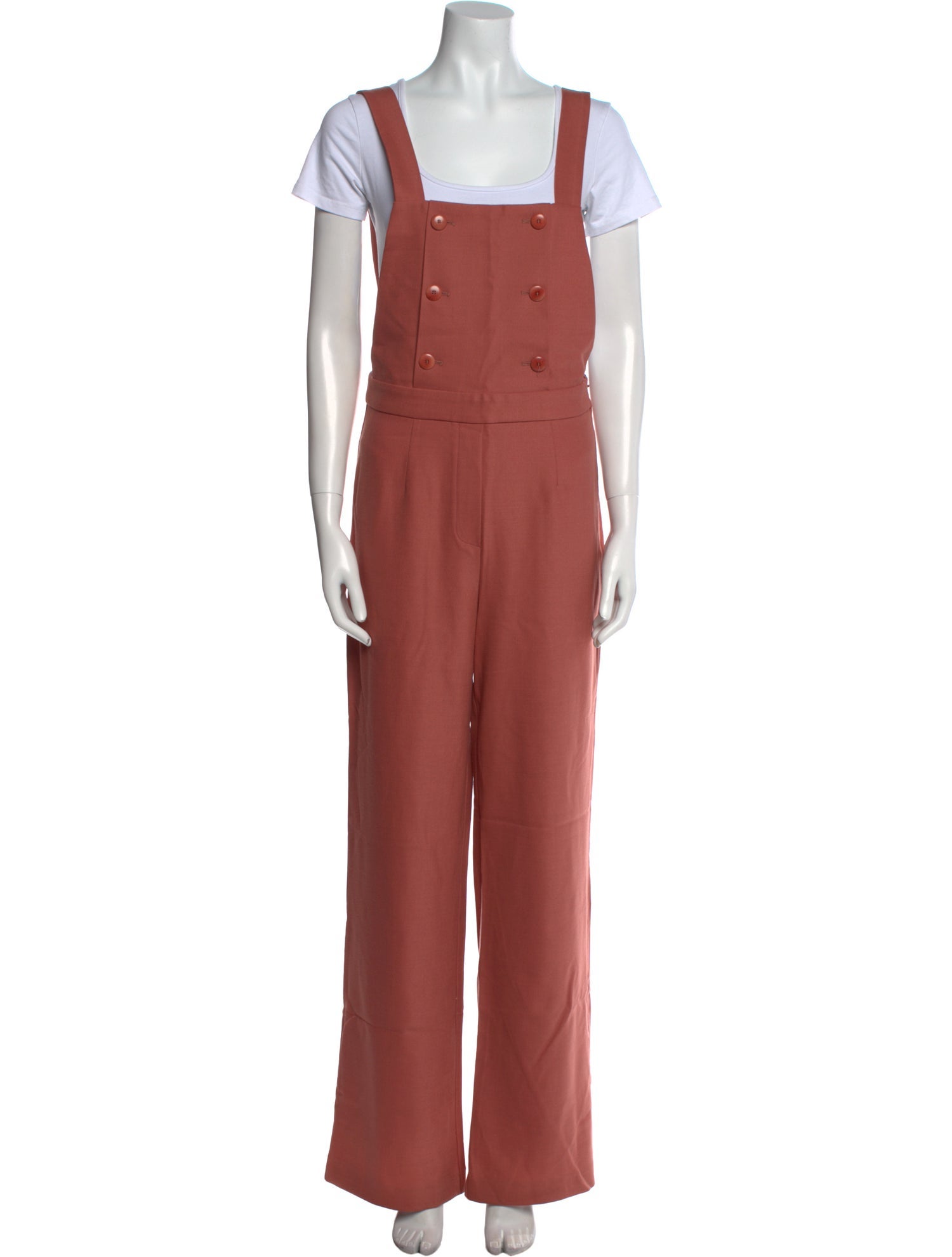 Sézane Square Neckline Jumpsuit
