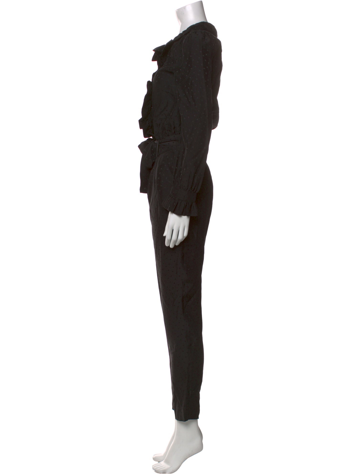 Sézane Silk Crew Neck Jumpsuit