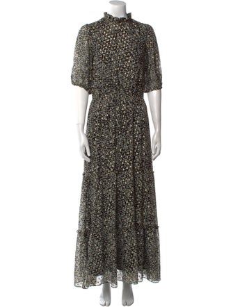 Sézane Silk Long Dress