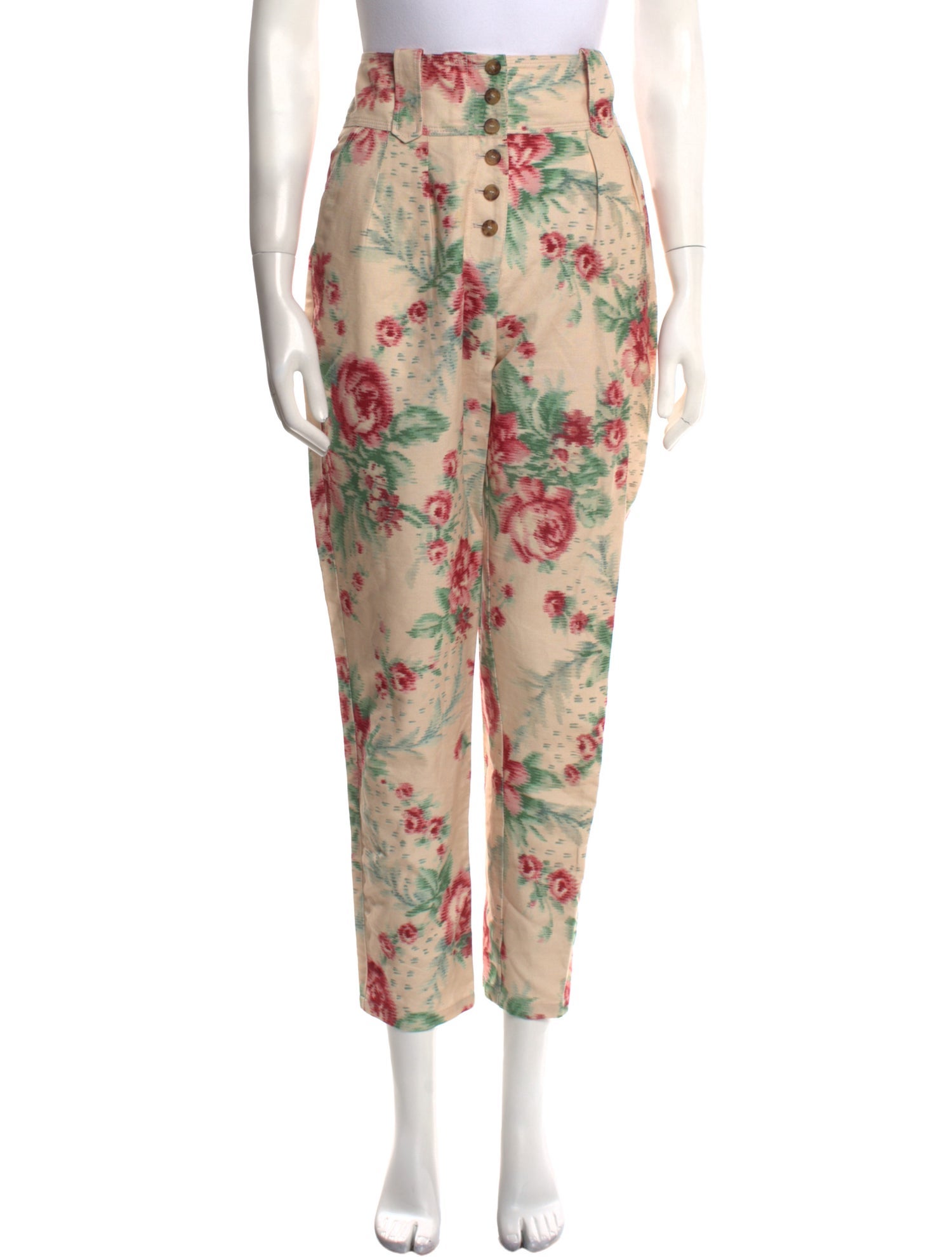 Sézane Linen Straight Leg Pants