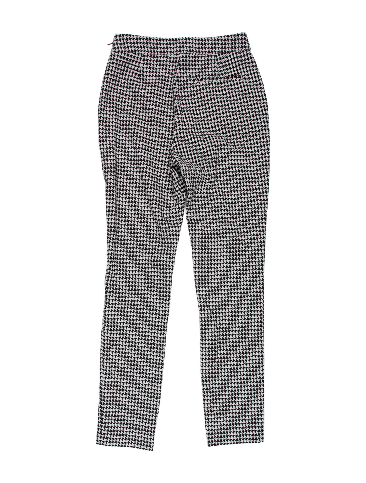 Sézane Houndstooth Print Skinny Leg Pants