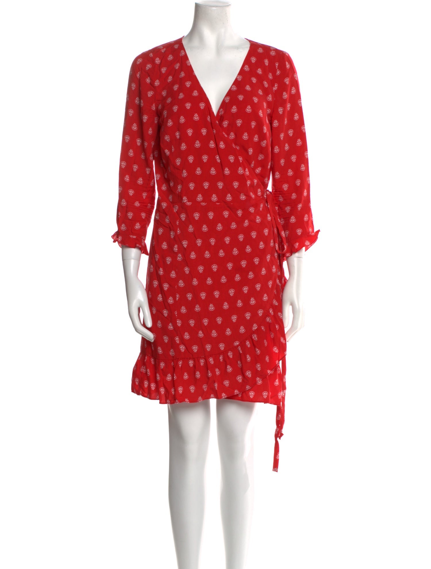 Sézane Polka Dot Print Mini Dress