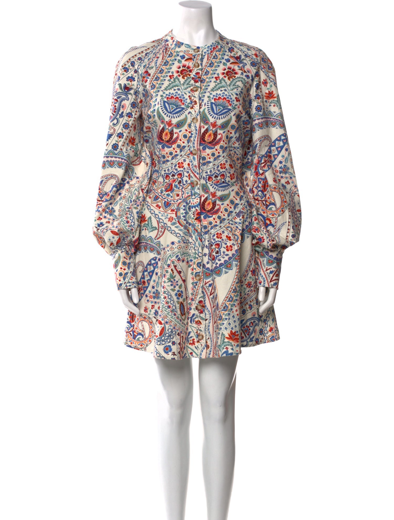 Sézane Paisley Print Mini Dress w/ Tags