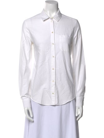 Sézane Long Sleeve Button-Up Top