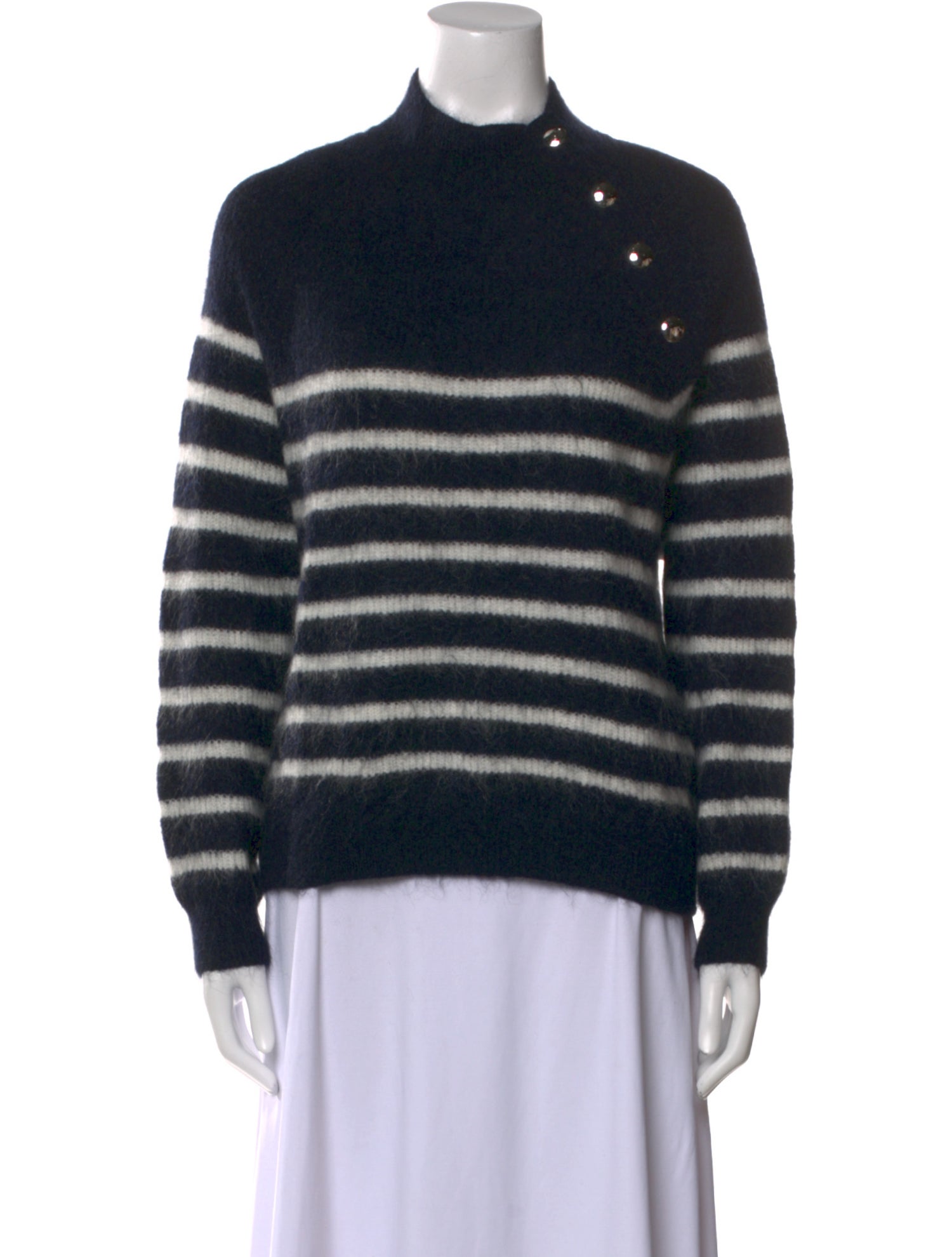 Sézane Merino Wool Striped Sweater