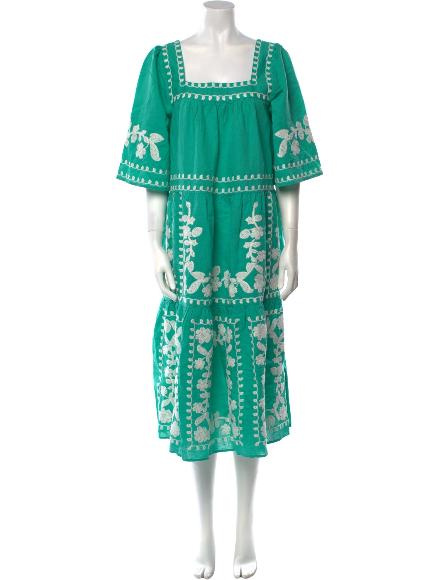 Sézane Printed Midi Length Dress w/ Tags