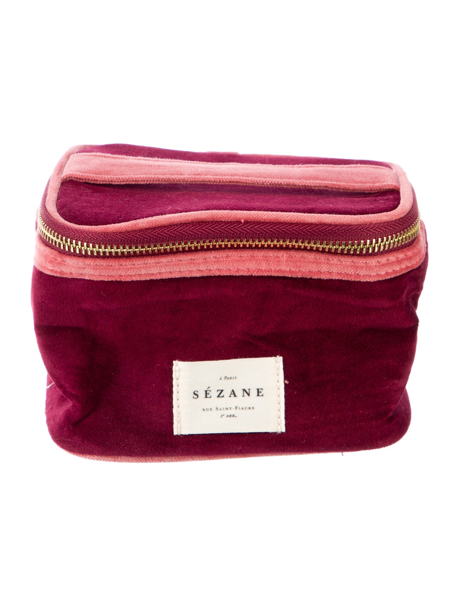 Sézane Sézane Velvet Cosmetics Bag