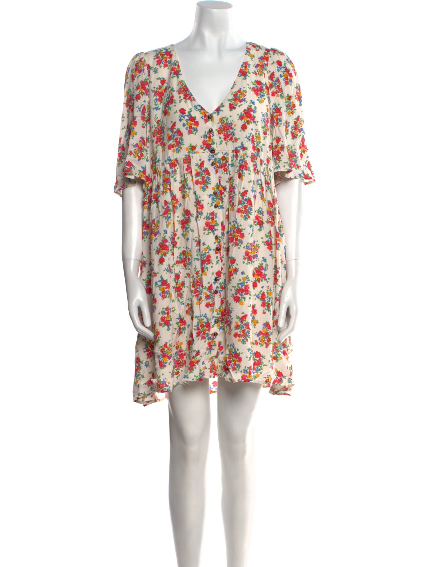 Sézane Floral Print Mini Dress