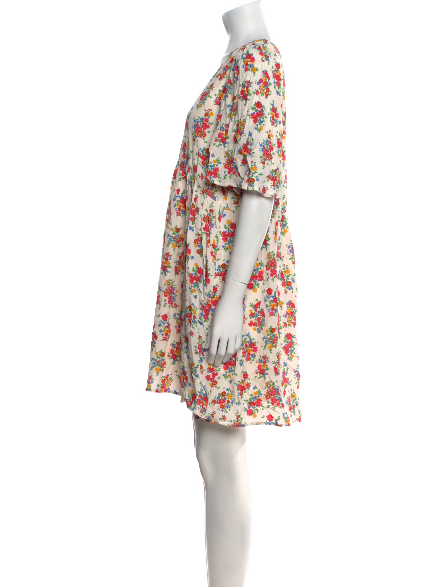 Sézane Floral Print Mini Dress