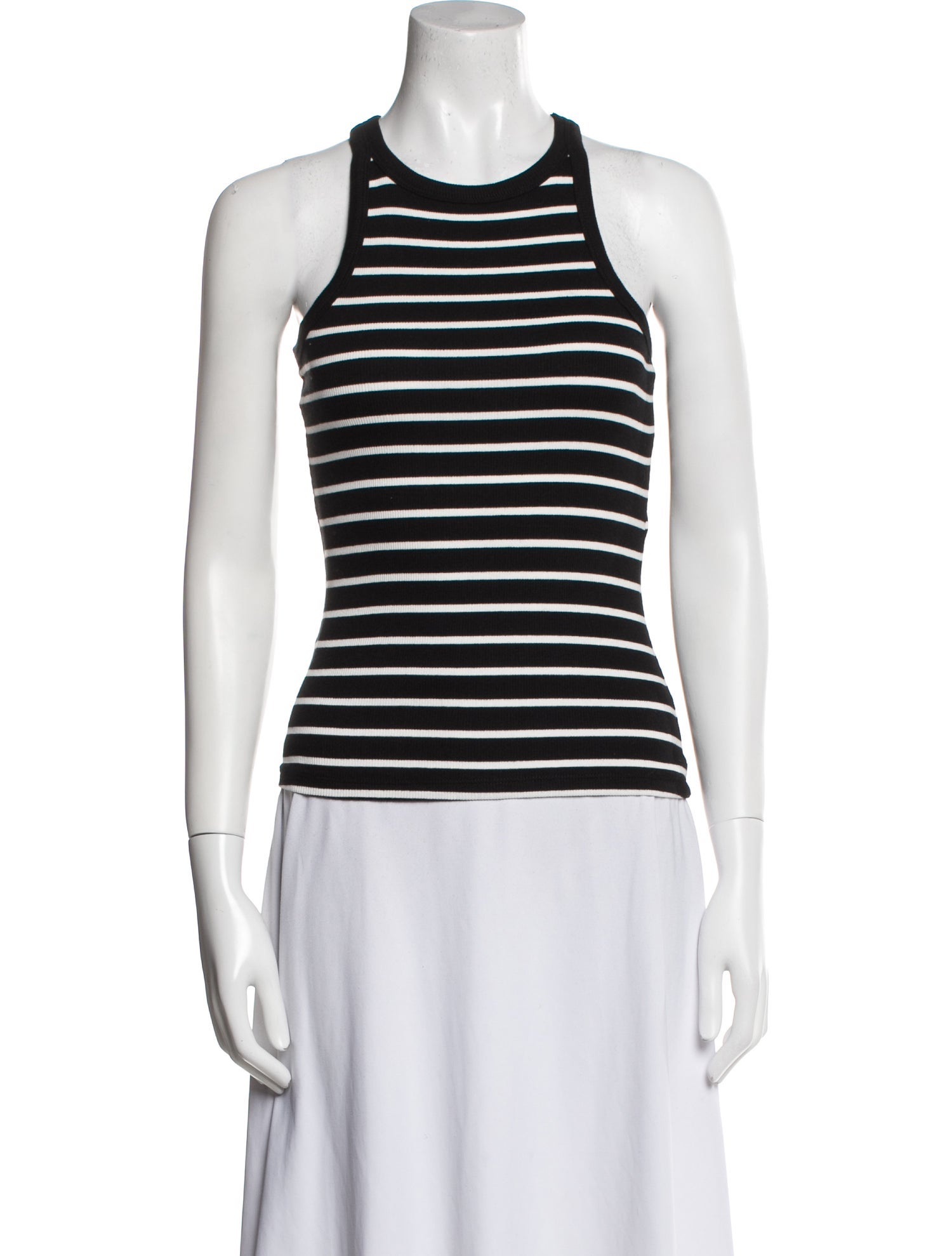 Sézane Striped Scoop Neck Top