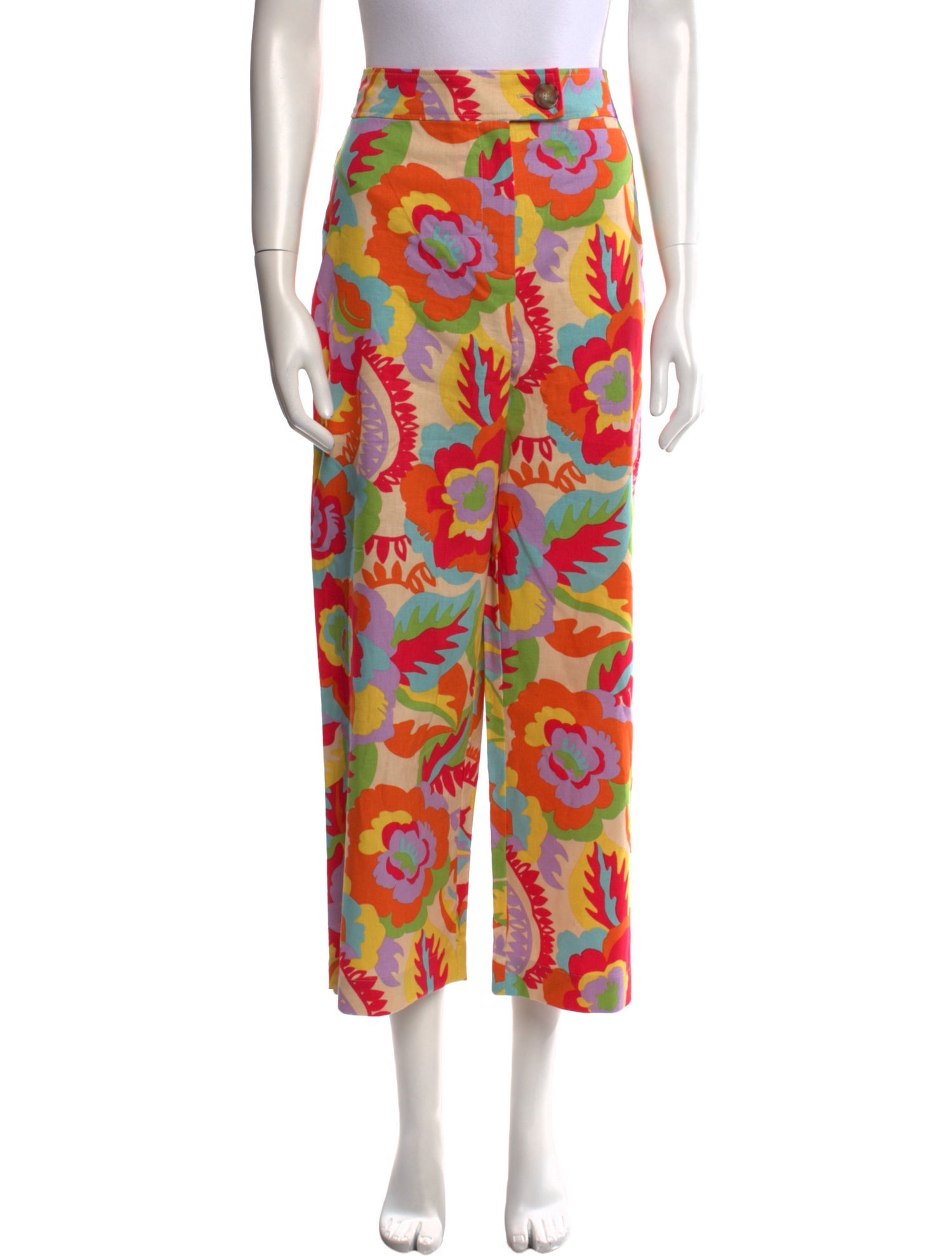 Sézane Linen Wide Leg Pants