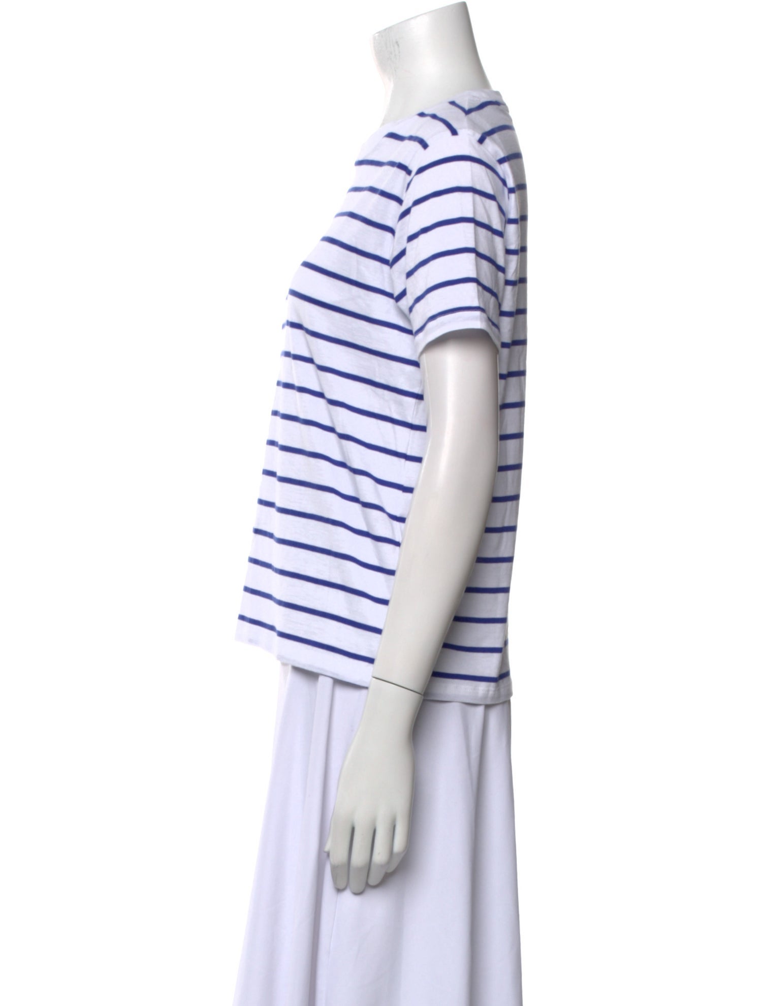 Sézane Striped Crew Neck T-Shirt