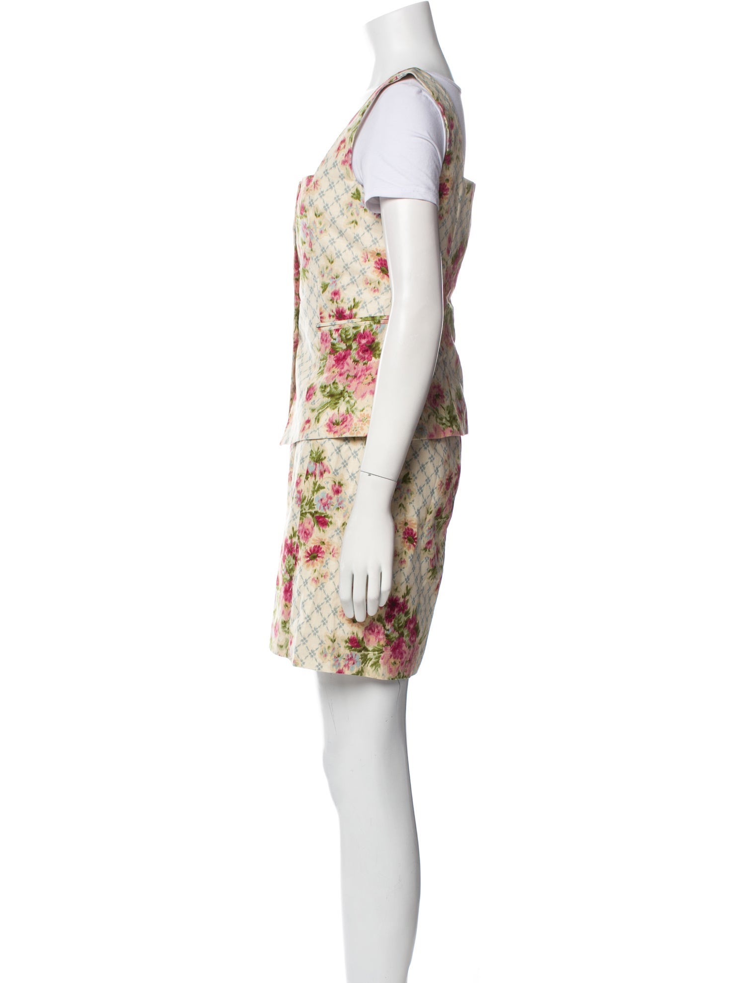 Sézane Linen Floral Print Skirt Set w/ Tags