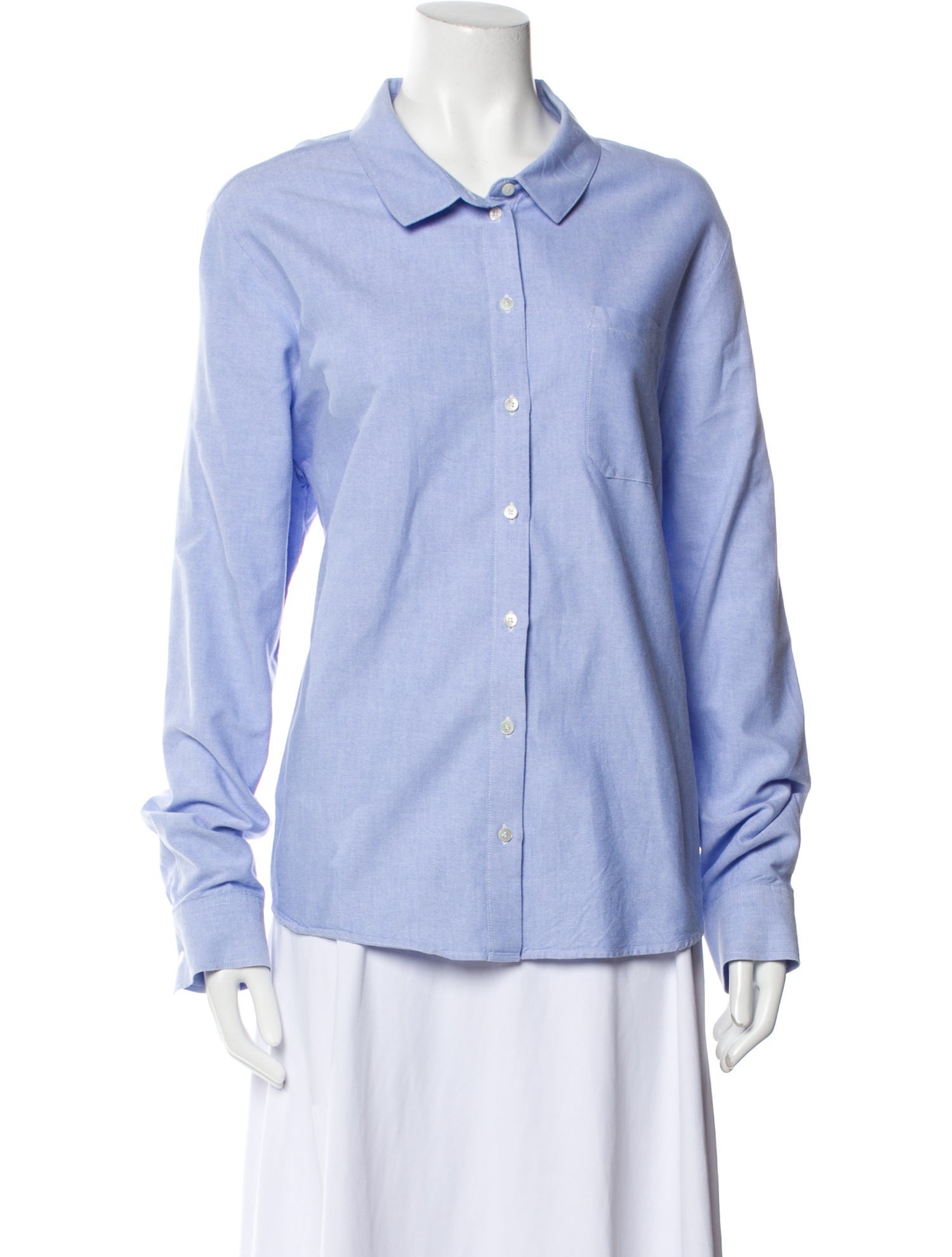 Sézane Long Sleeve Button-Up Top