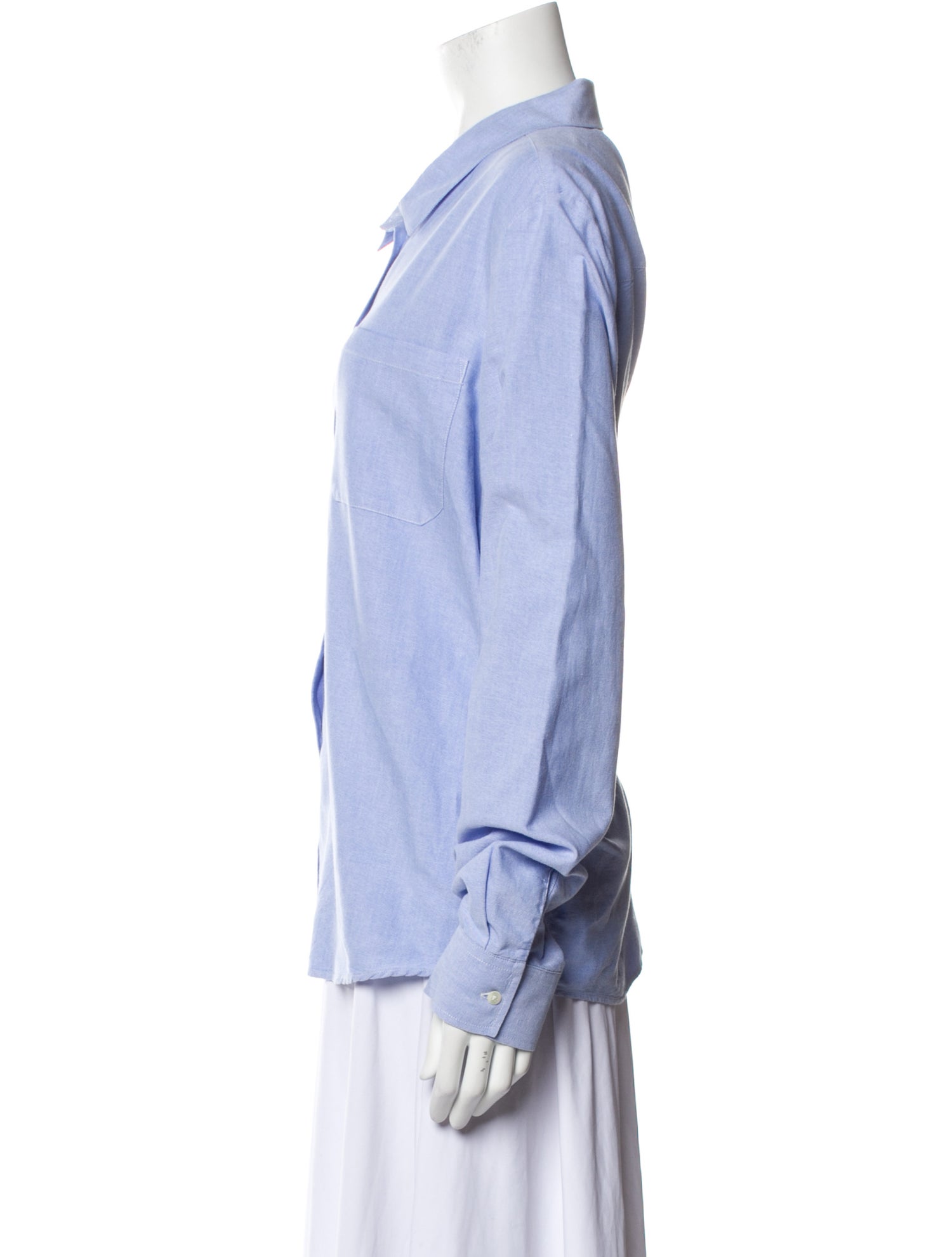 Sézane Long Sleeve Button-Up Top