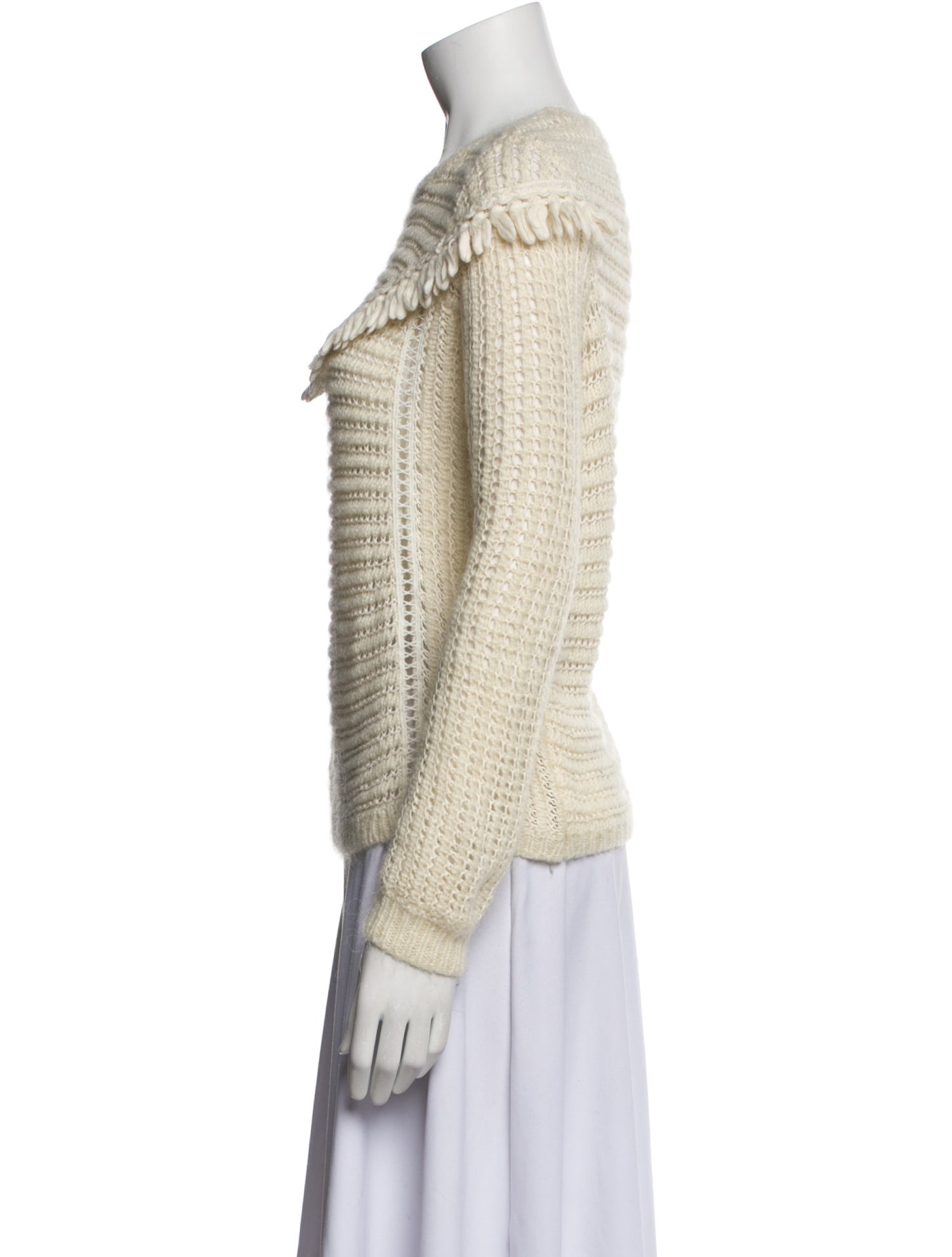 Sézane Nylon Cowl Neck Sweater