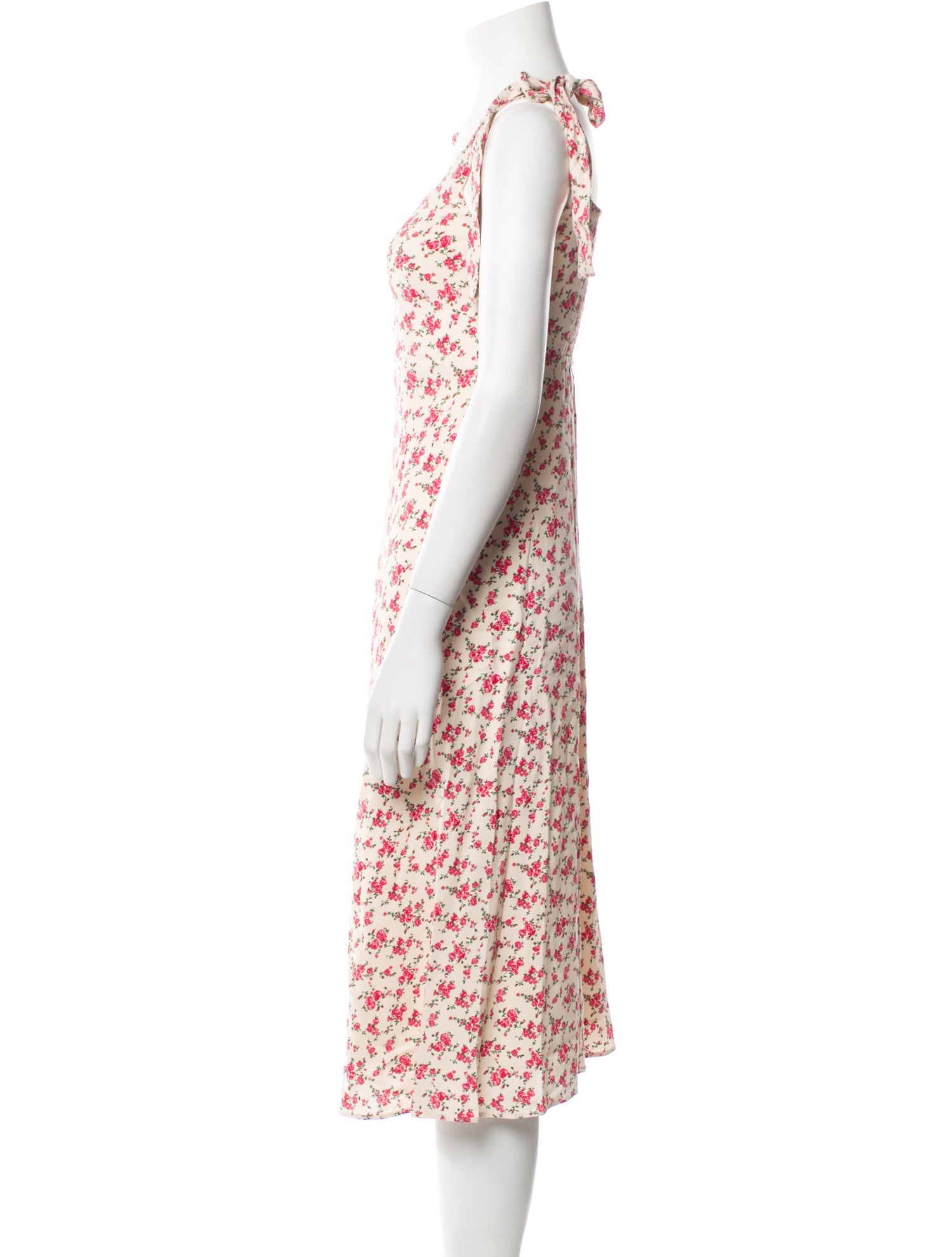 Sézane Floral Print Midi Length Dress