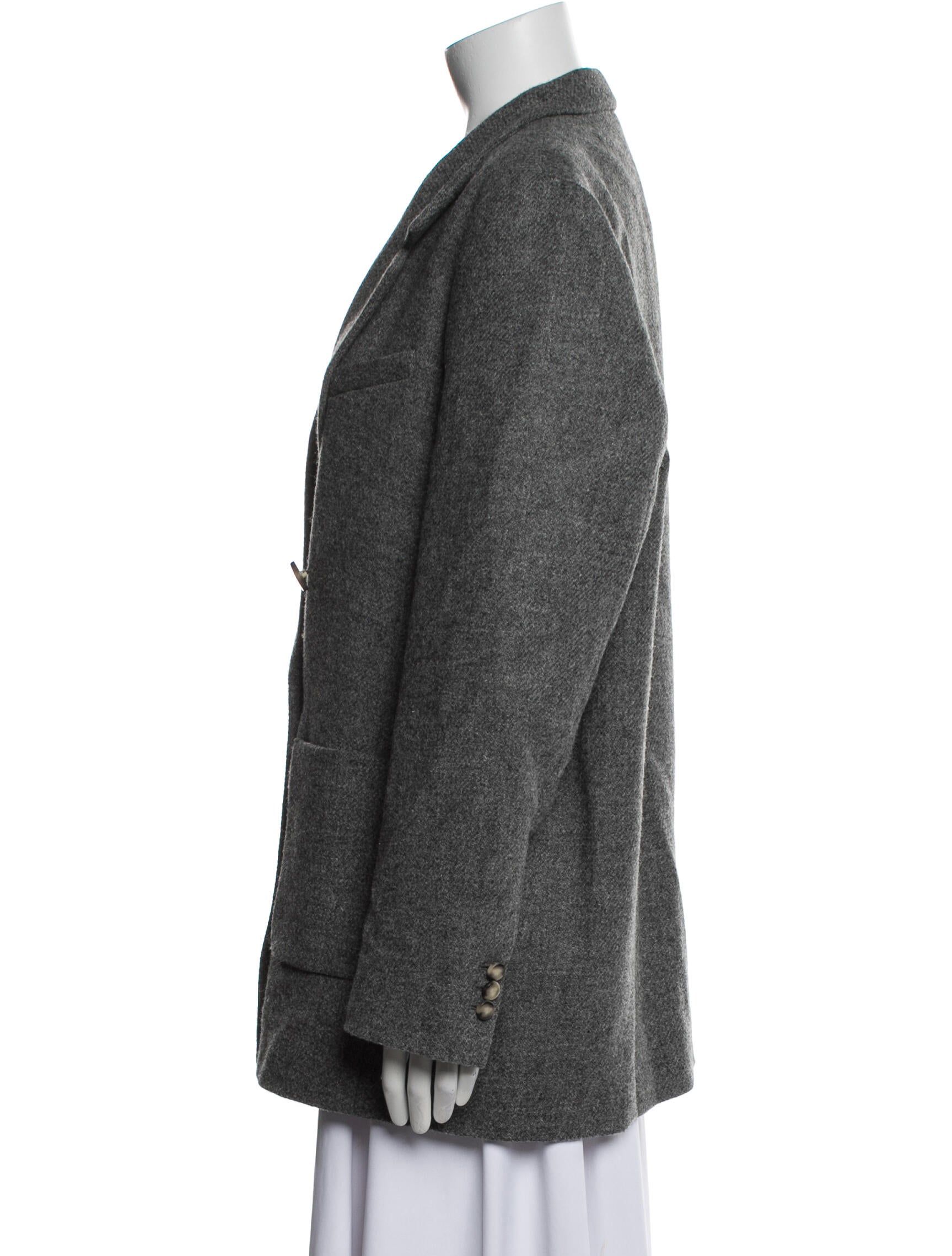 Sézane Virgin Wool Peacoat