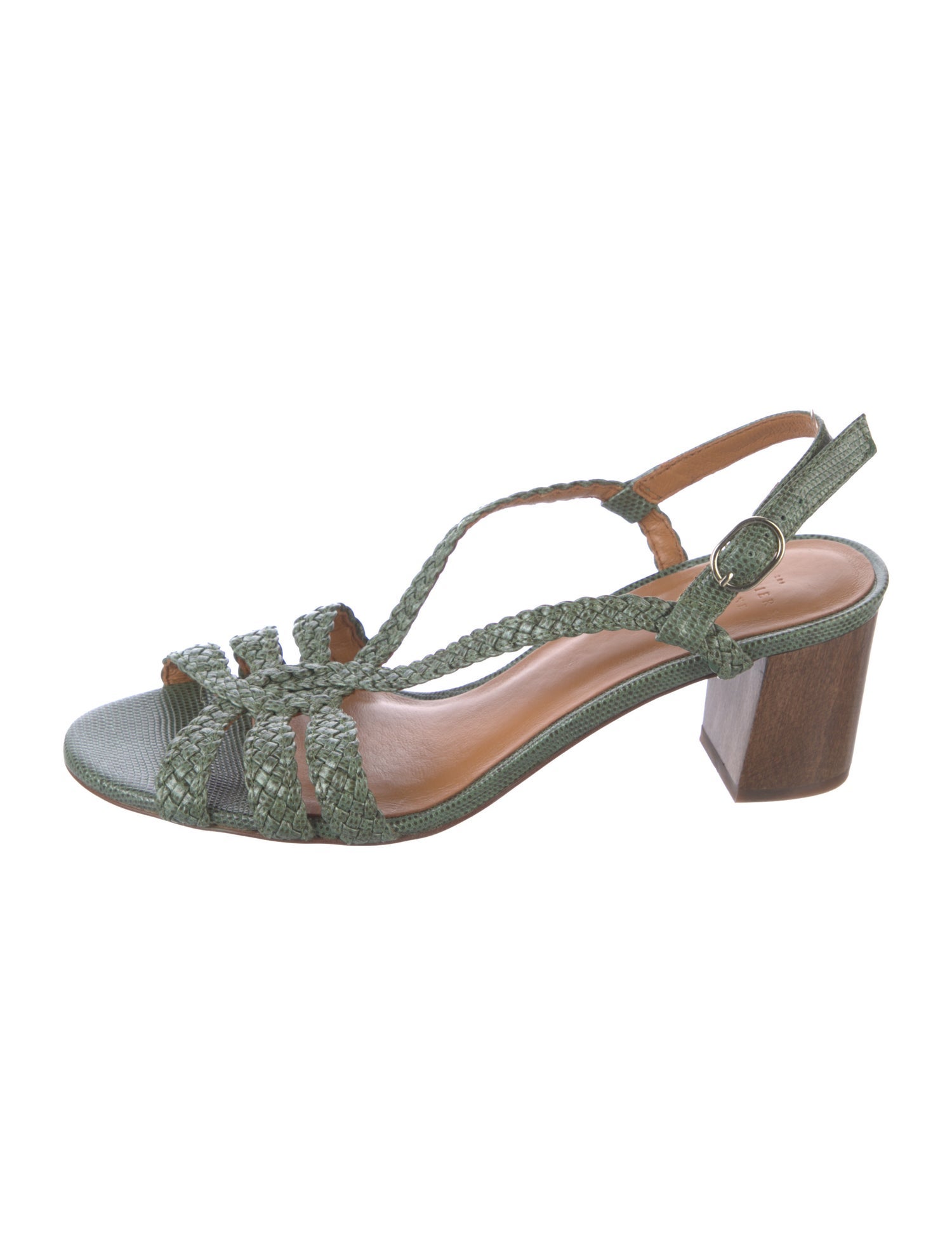 Sézane Leather Slingback Sandals
