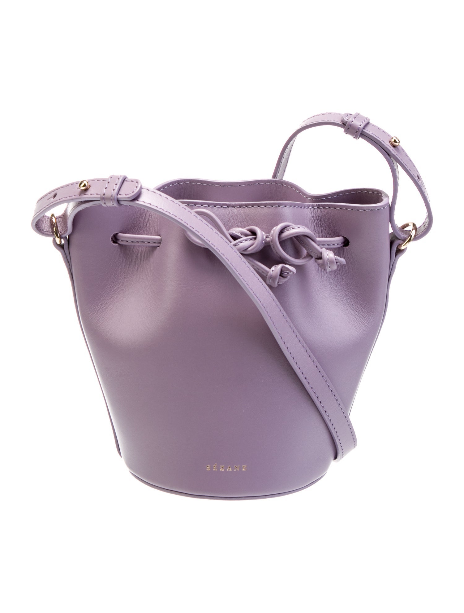 Sézane Leather Bucket Bag