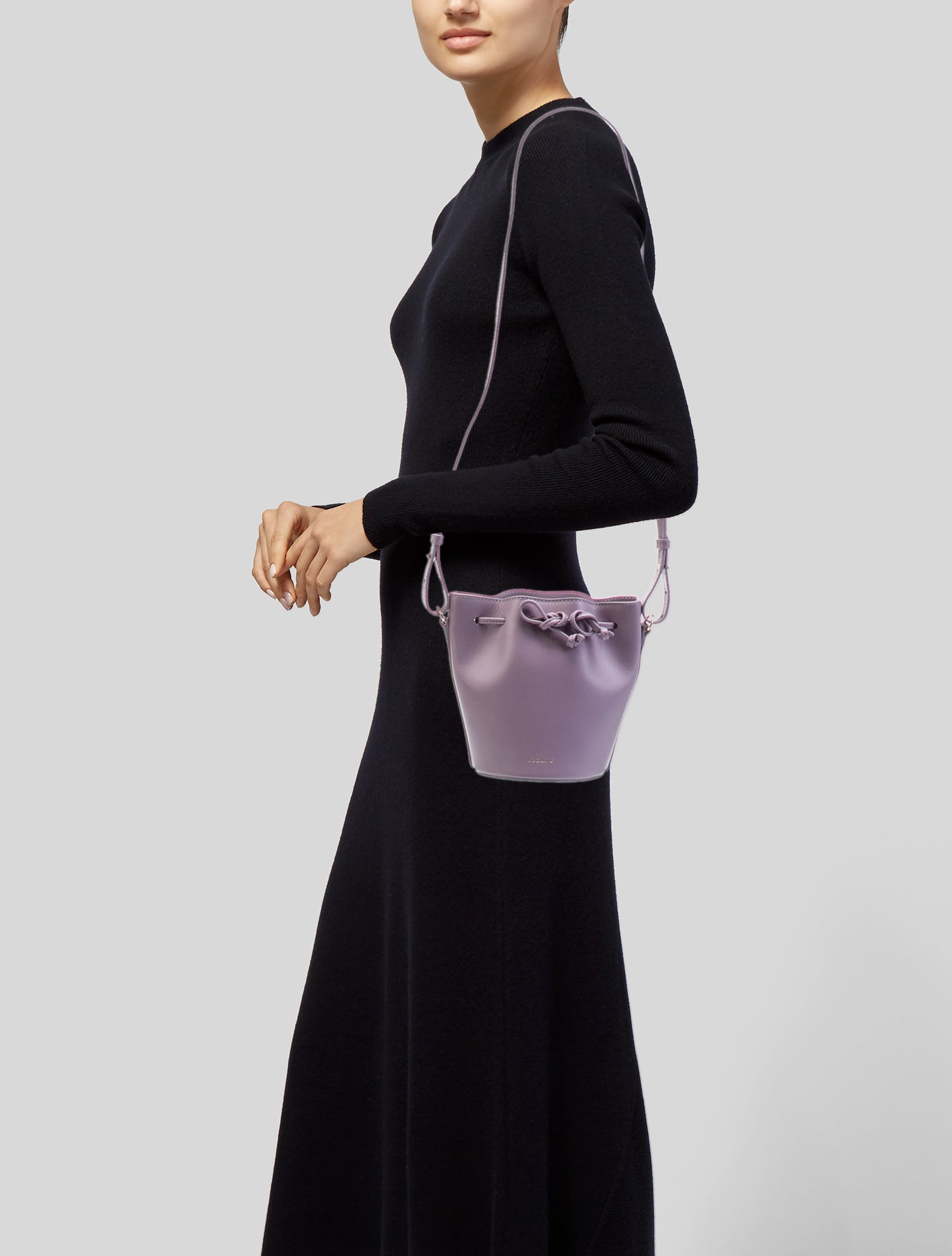 Sézane Leather Bucket Bag