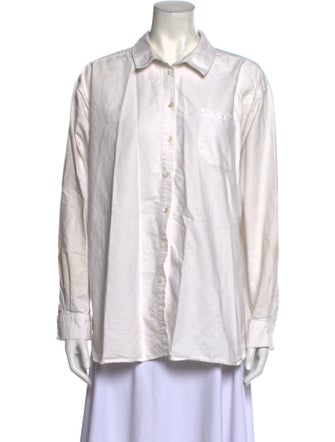 Sézane Long Sleeve Button-Up Top