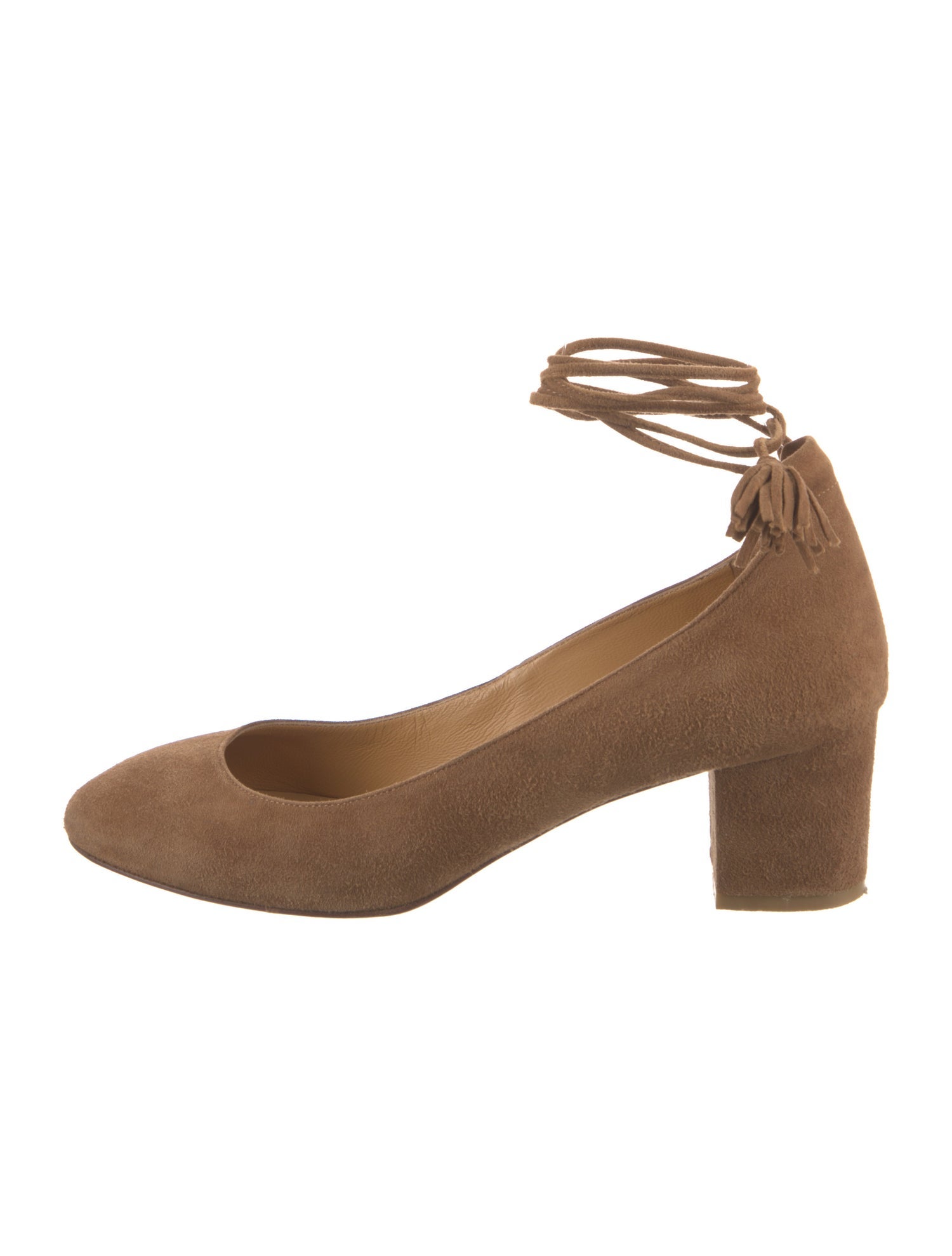 Sézane Suede Tassel Accents Pumps