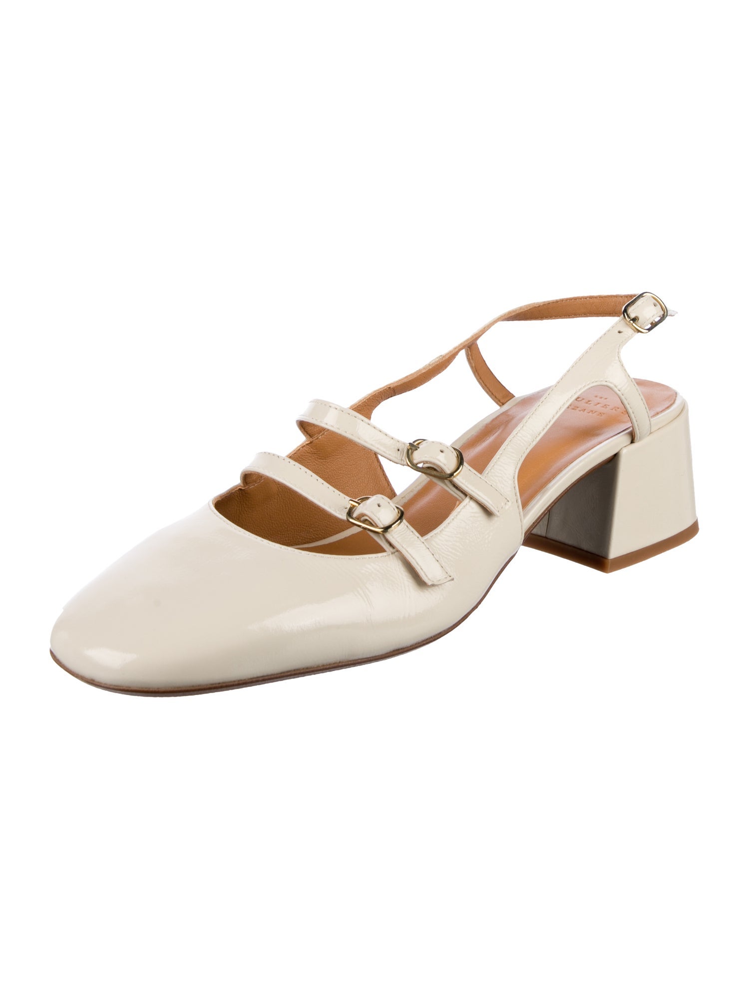 Sézane Leather Slingback Pumps