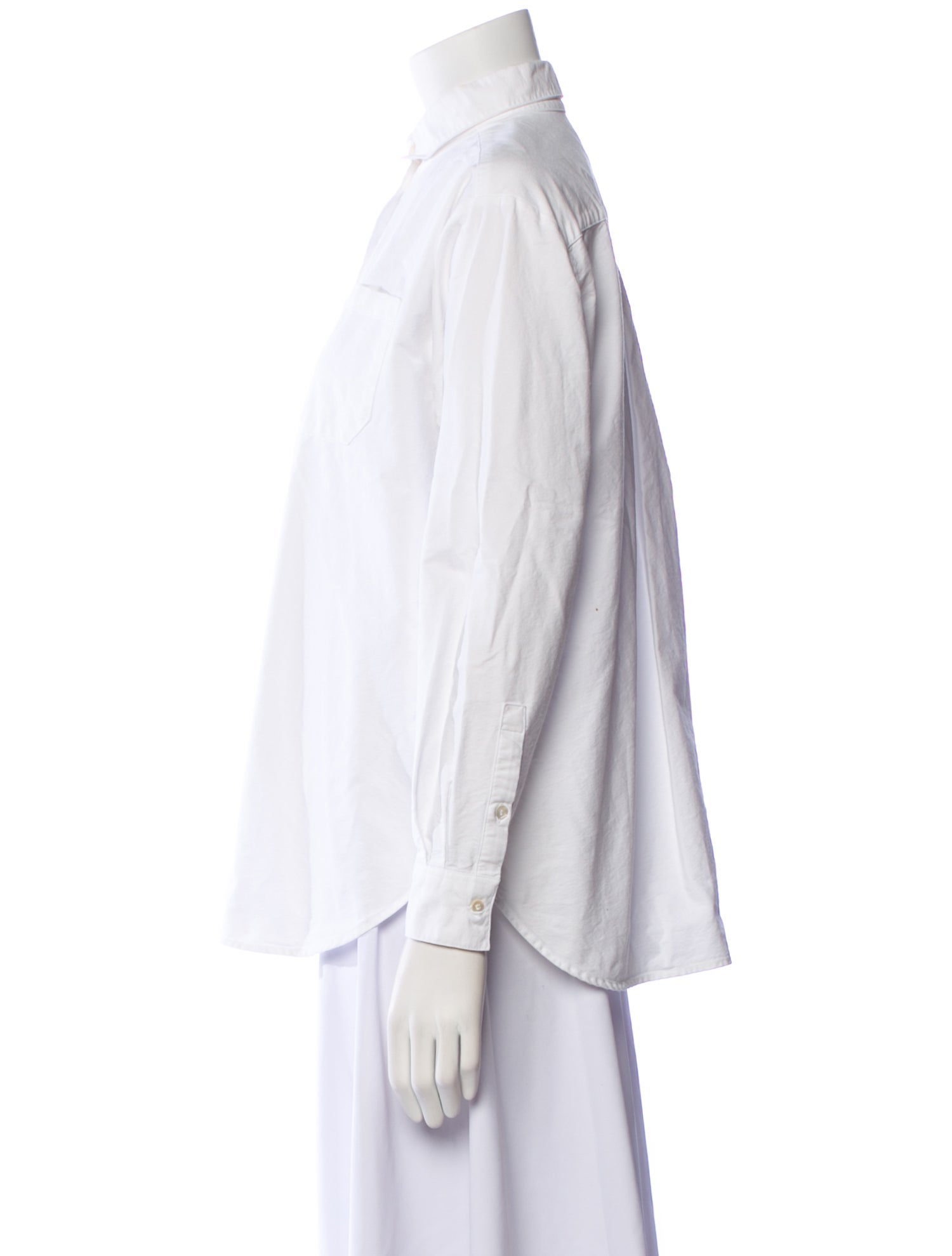 Sézane Long Sleeve Button-Up Top