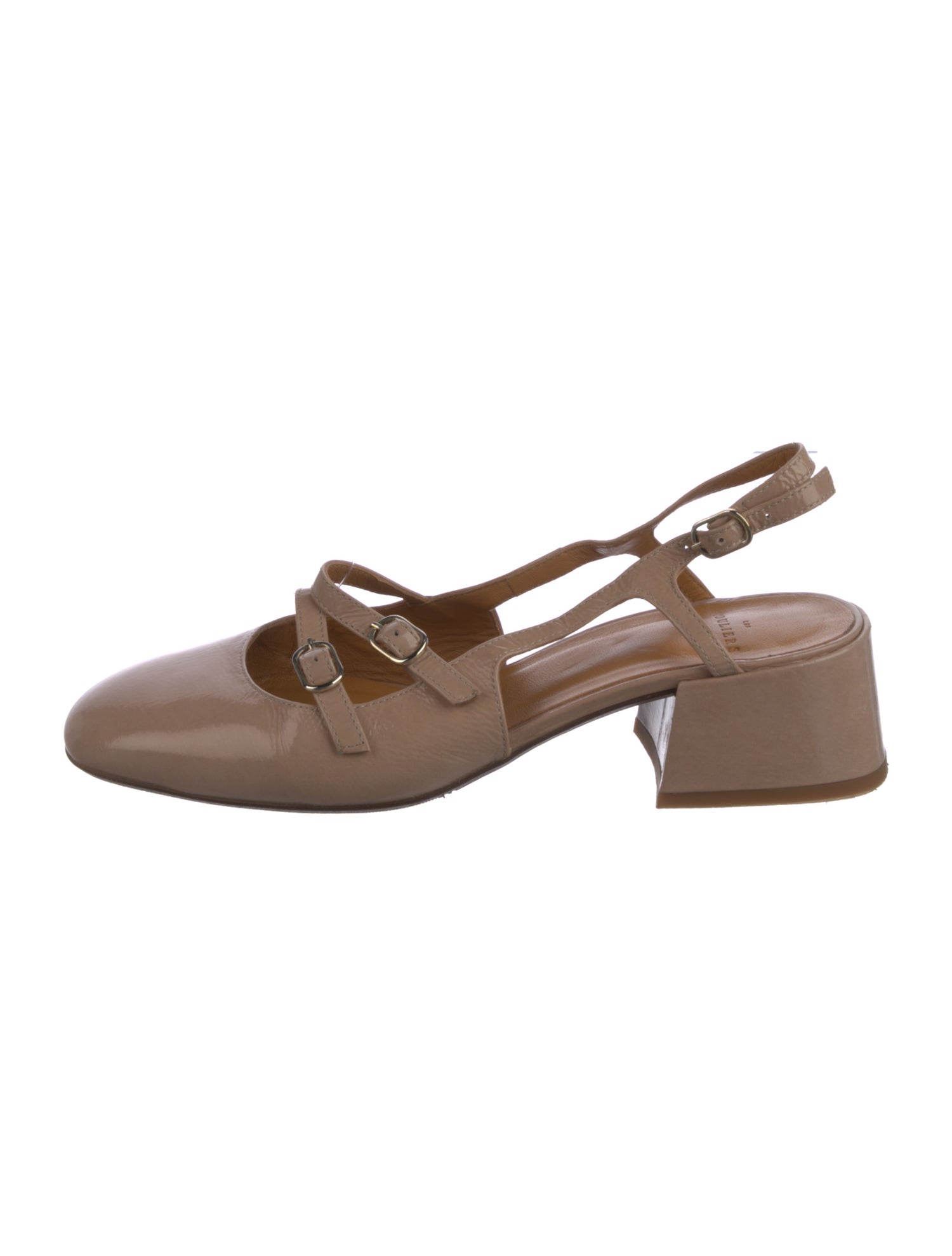 Sézane Patent Leather Slingback Pumps