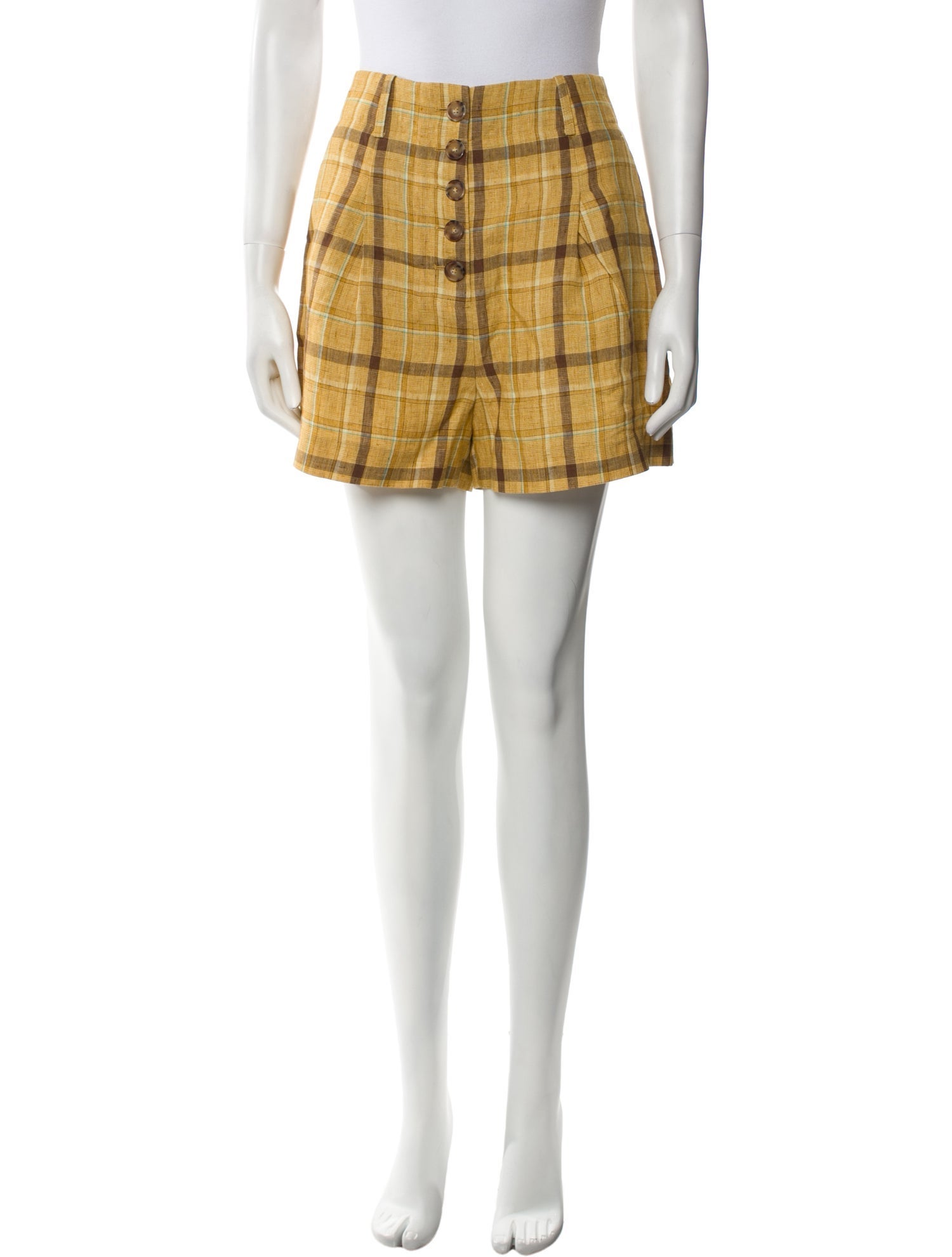 Sézane Linen Mini Shorts