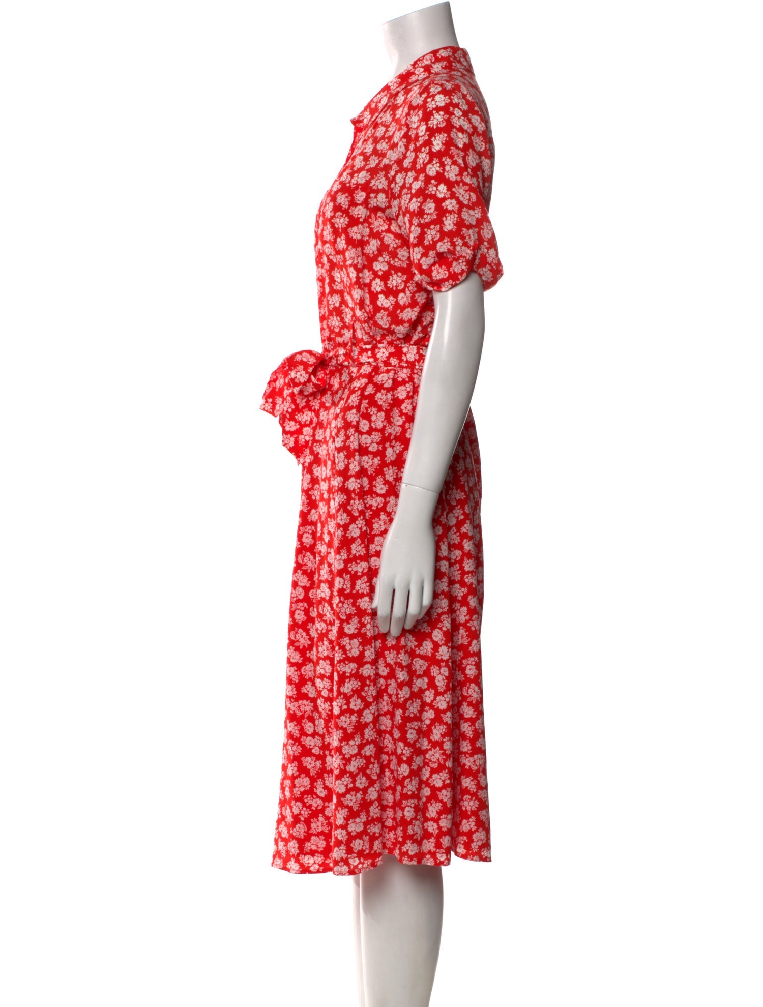 Sézane Silk Midi Length Dress