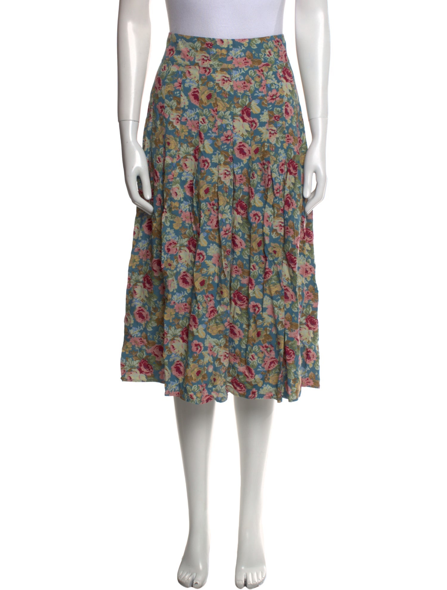 Sézane Printed Midi Length Skirt