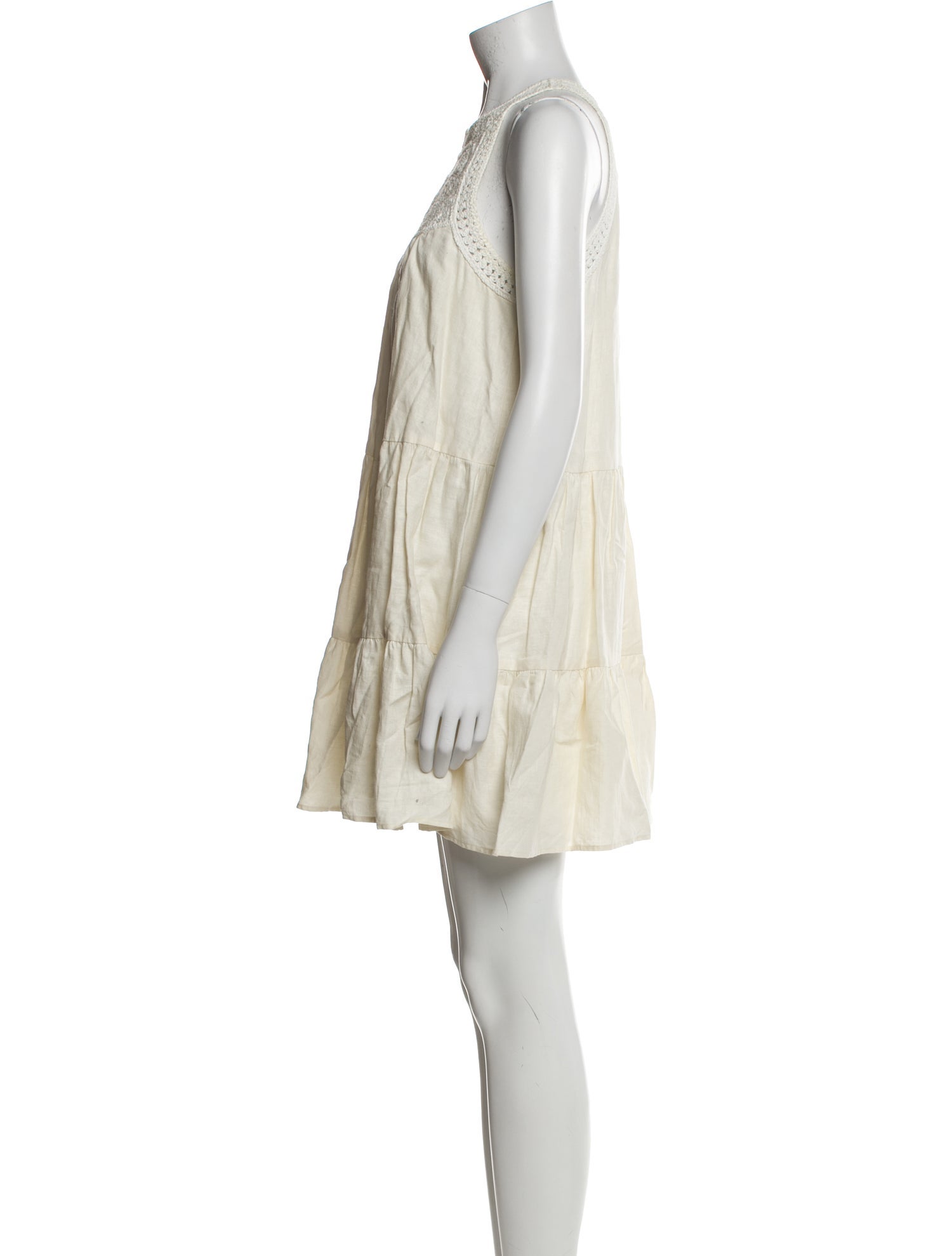 Sézane Crew Neck Mini Dress