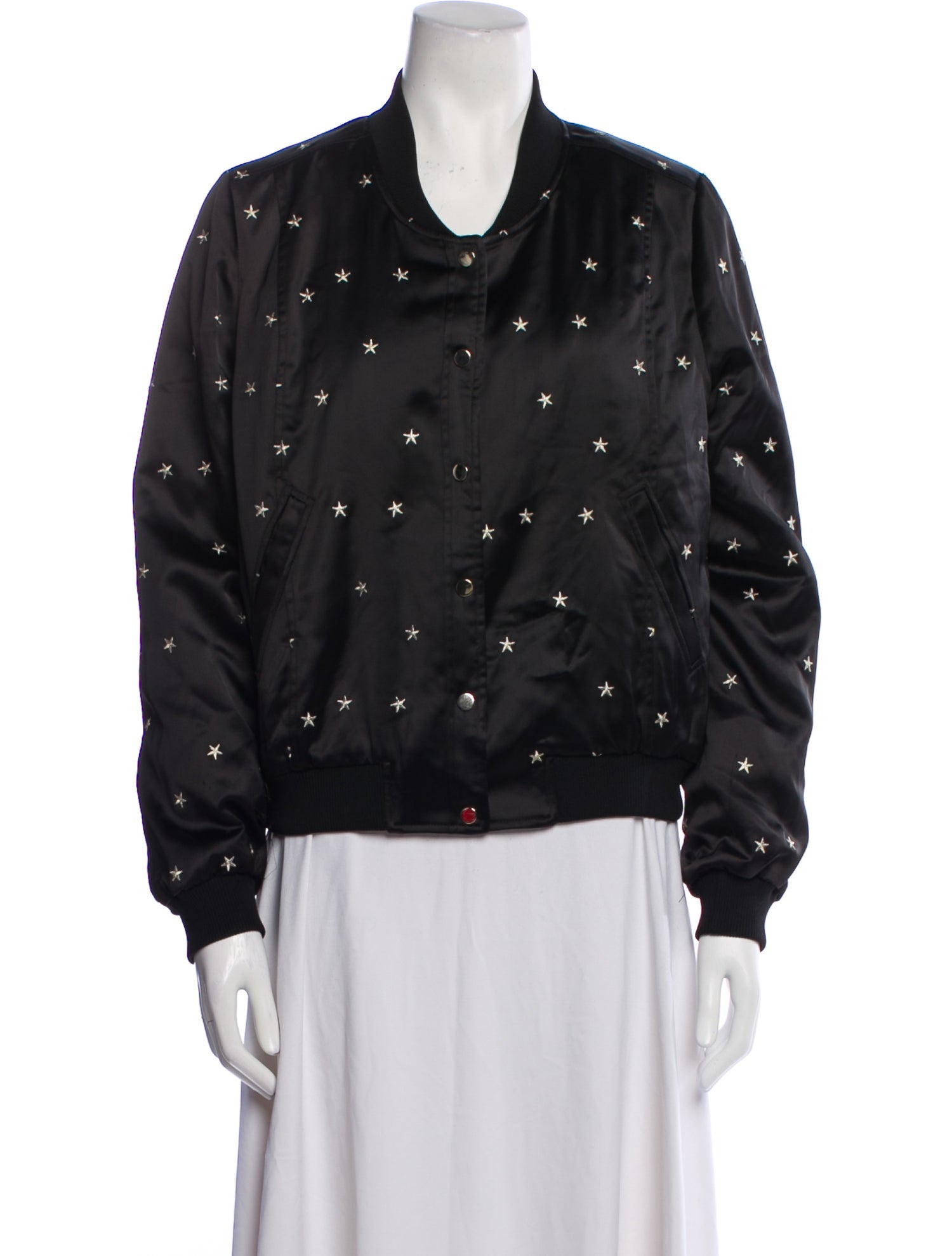 Sézane Printed Bomber Jacket