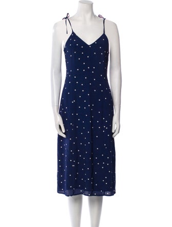 Sézane Polka Dot Print Long Dress