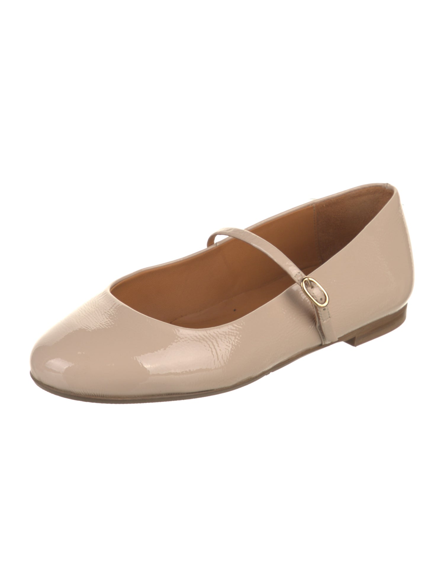 Sézane Patent Leather Mary Jane Flats