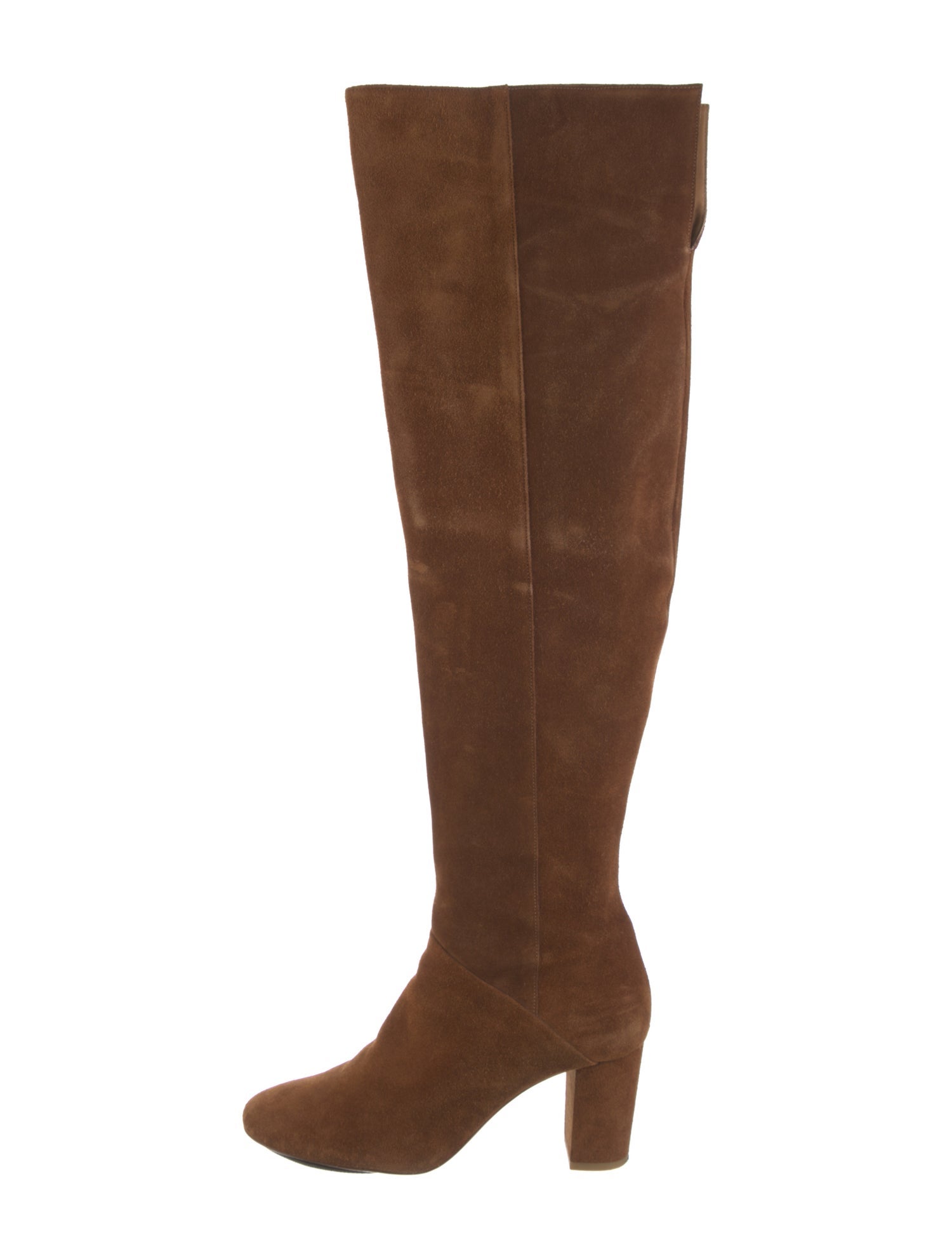 Sézane Suede Raw-Edge Trim Boots