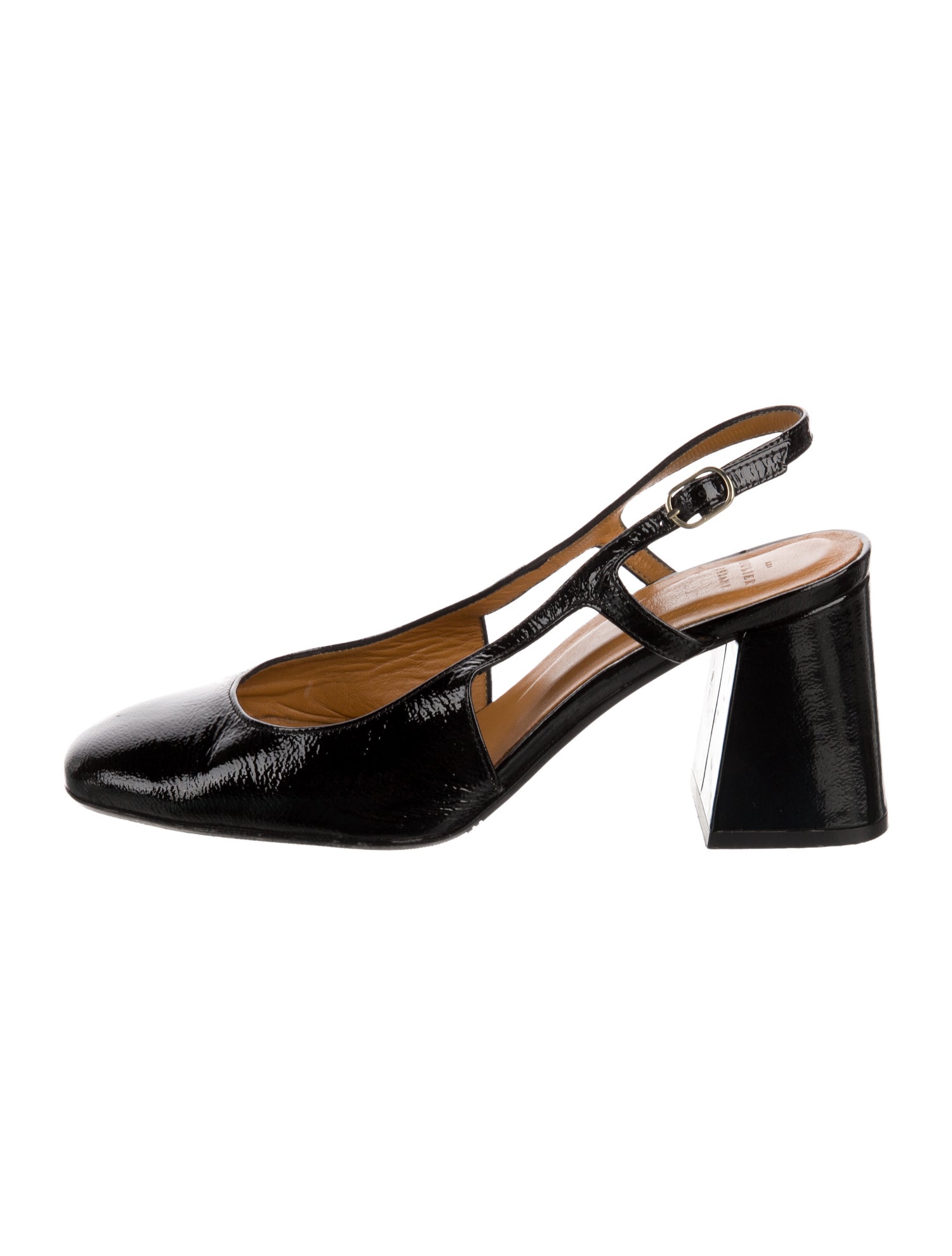 Sézane Patent Leather Slingback Pumps