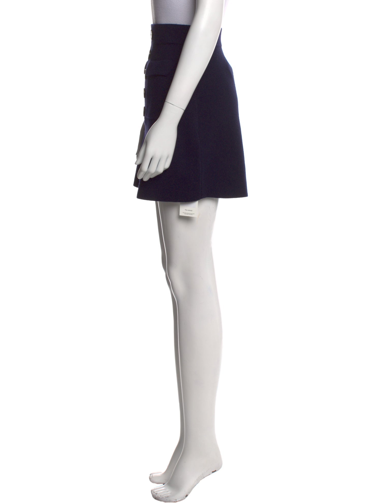 La Maille Sezane Merino Wool Mini Skirt