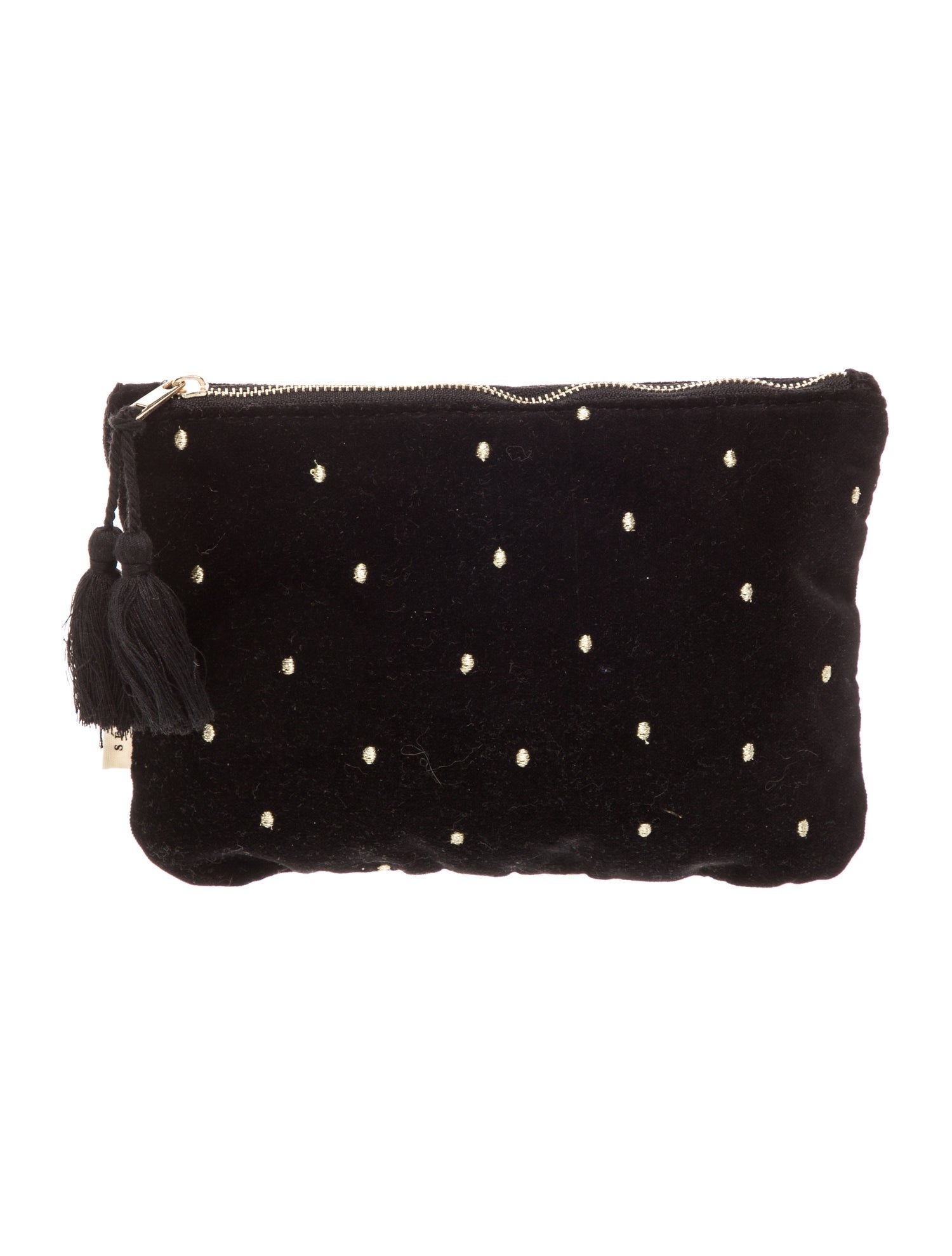Sézane Velvet Clutch