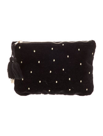 Sézane Velvet Clutch