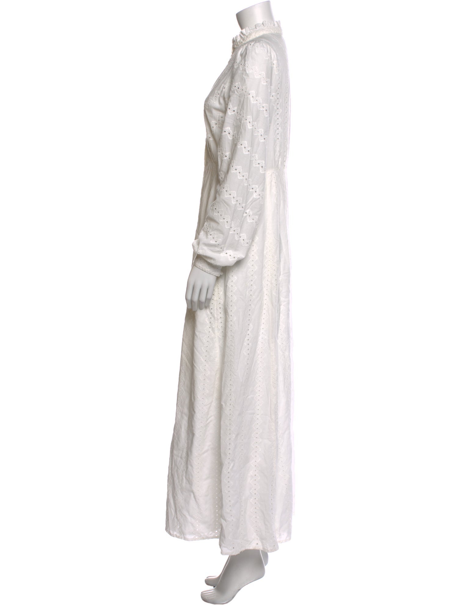 Sézane Mock Neck Long Dress