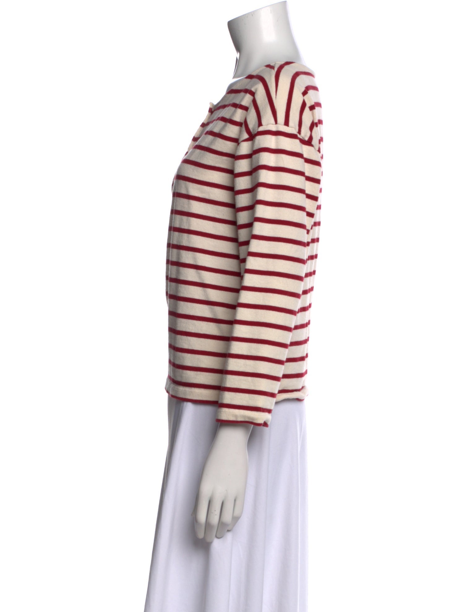 Sézane Striped Scoop Neck Top