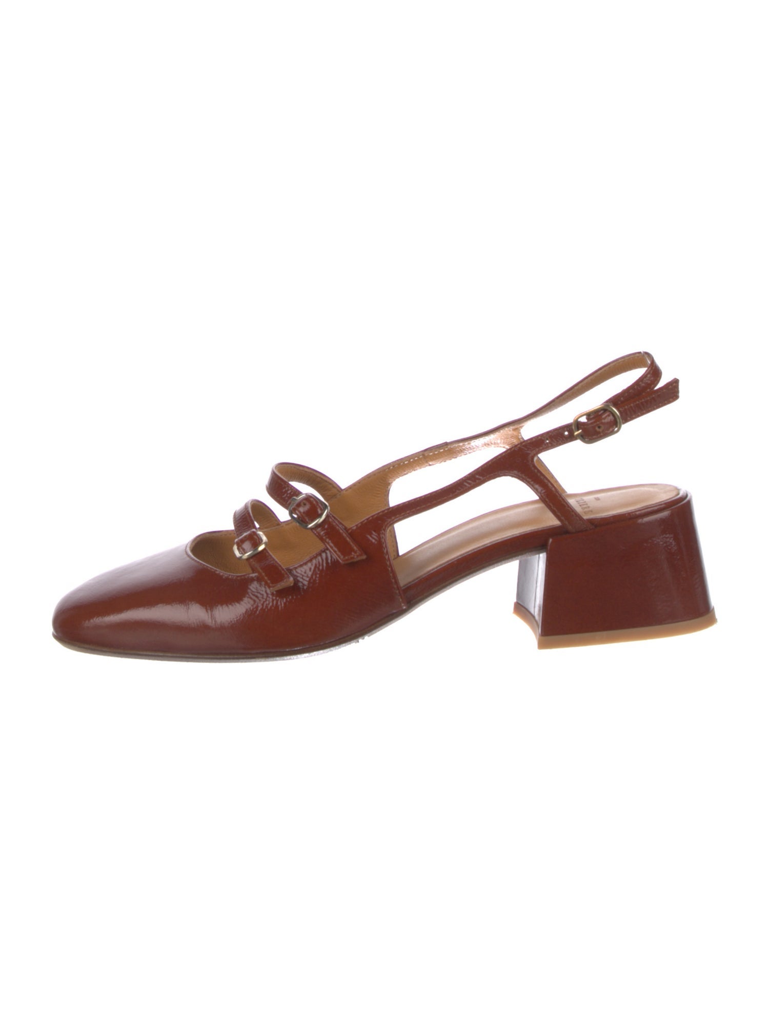 Sézane Patent Leather Slingback Flats