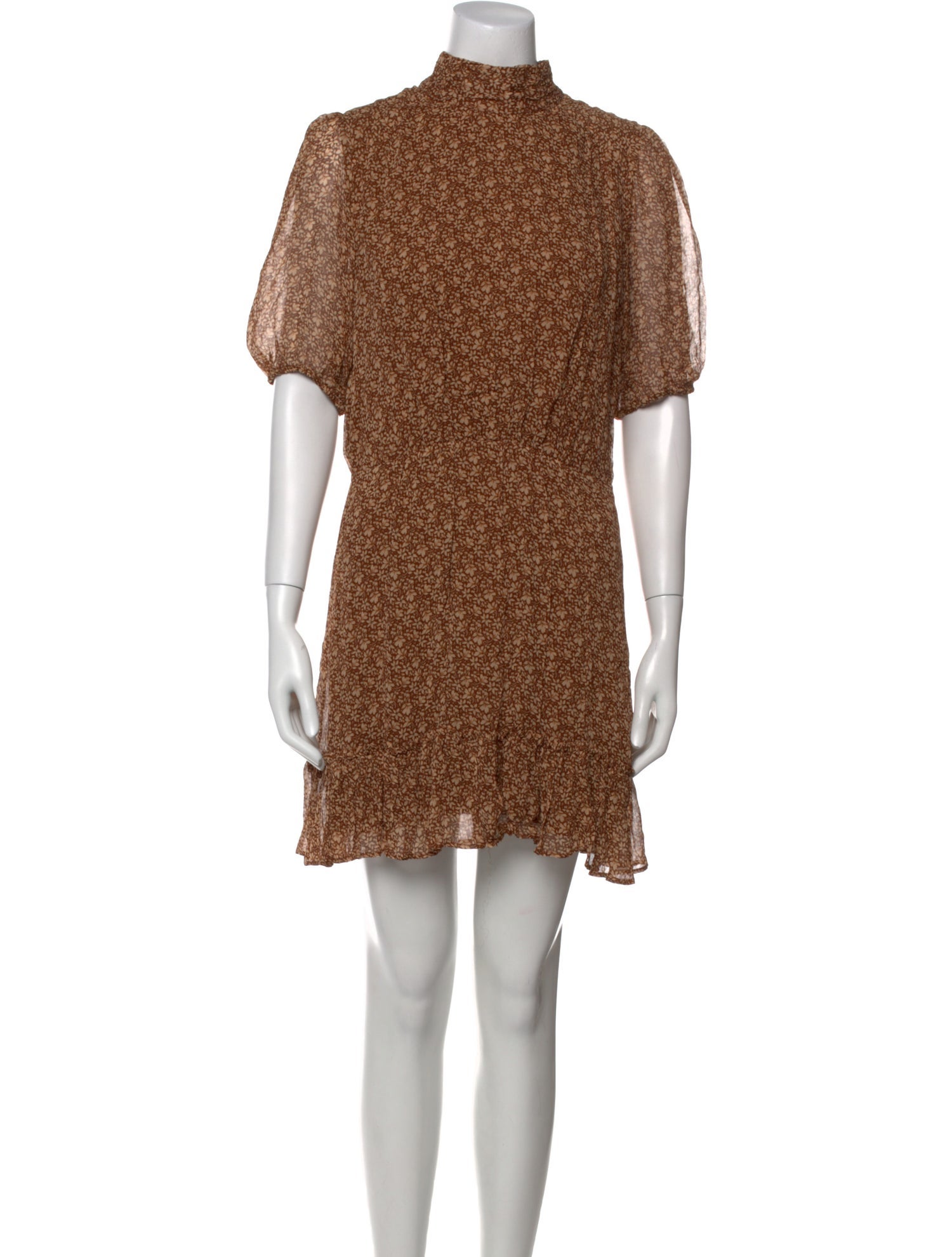 Sézane Floral Print Mini Dress