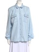 Sézane Long Sleeve Button-Up Top