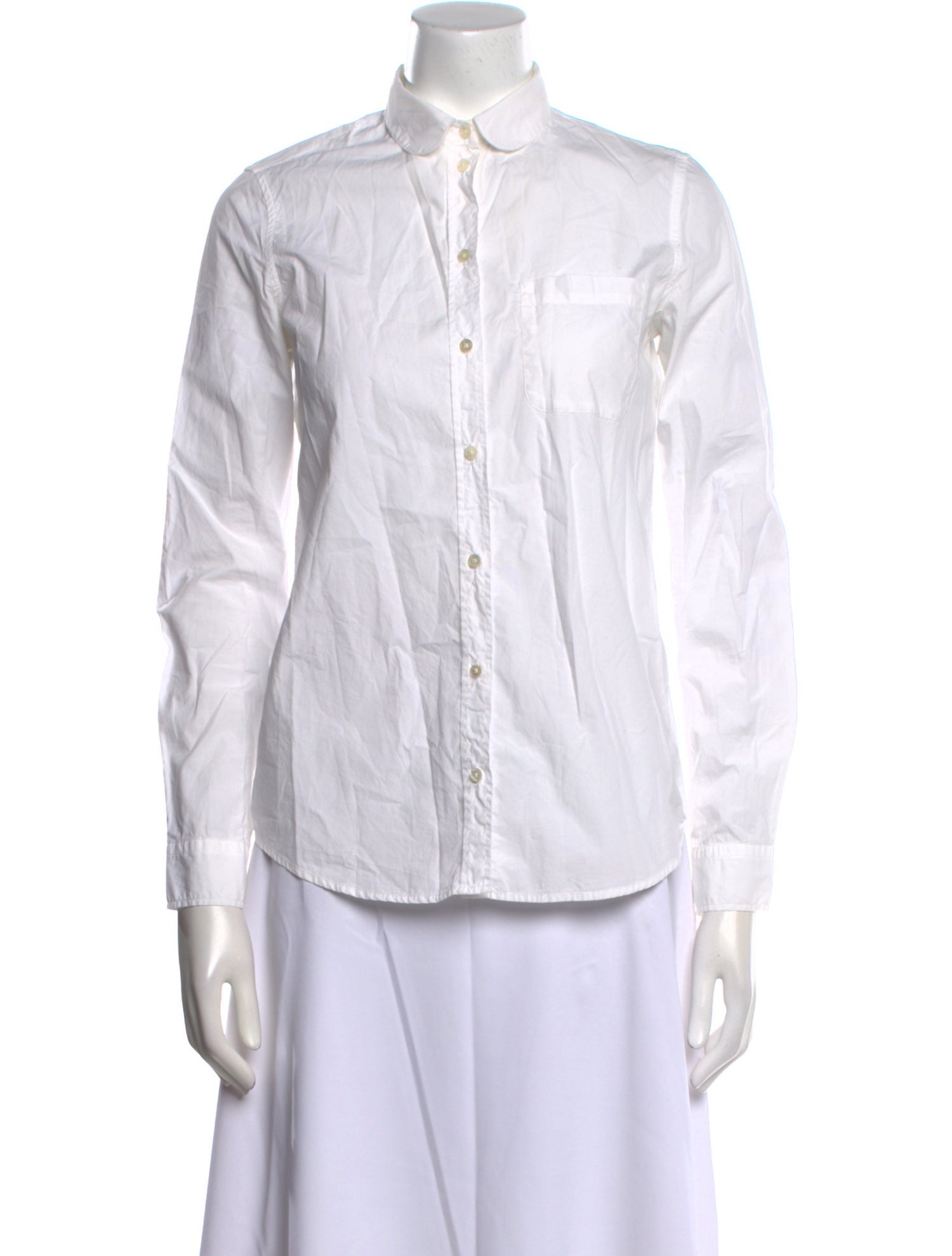Sézane Long Sleeve Button-Up Top